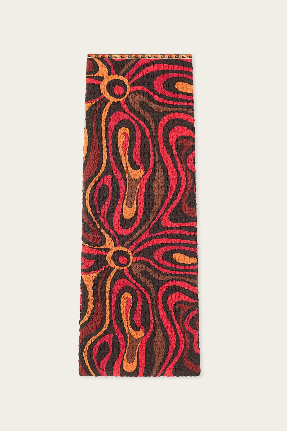 Emilio Pucci Shibori Jupe Marmo Orange Noir Polyester