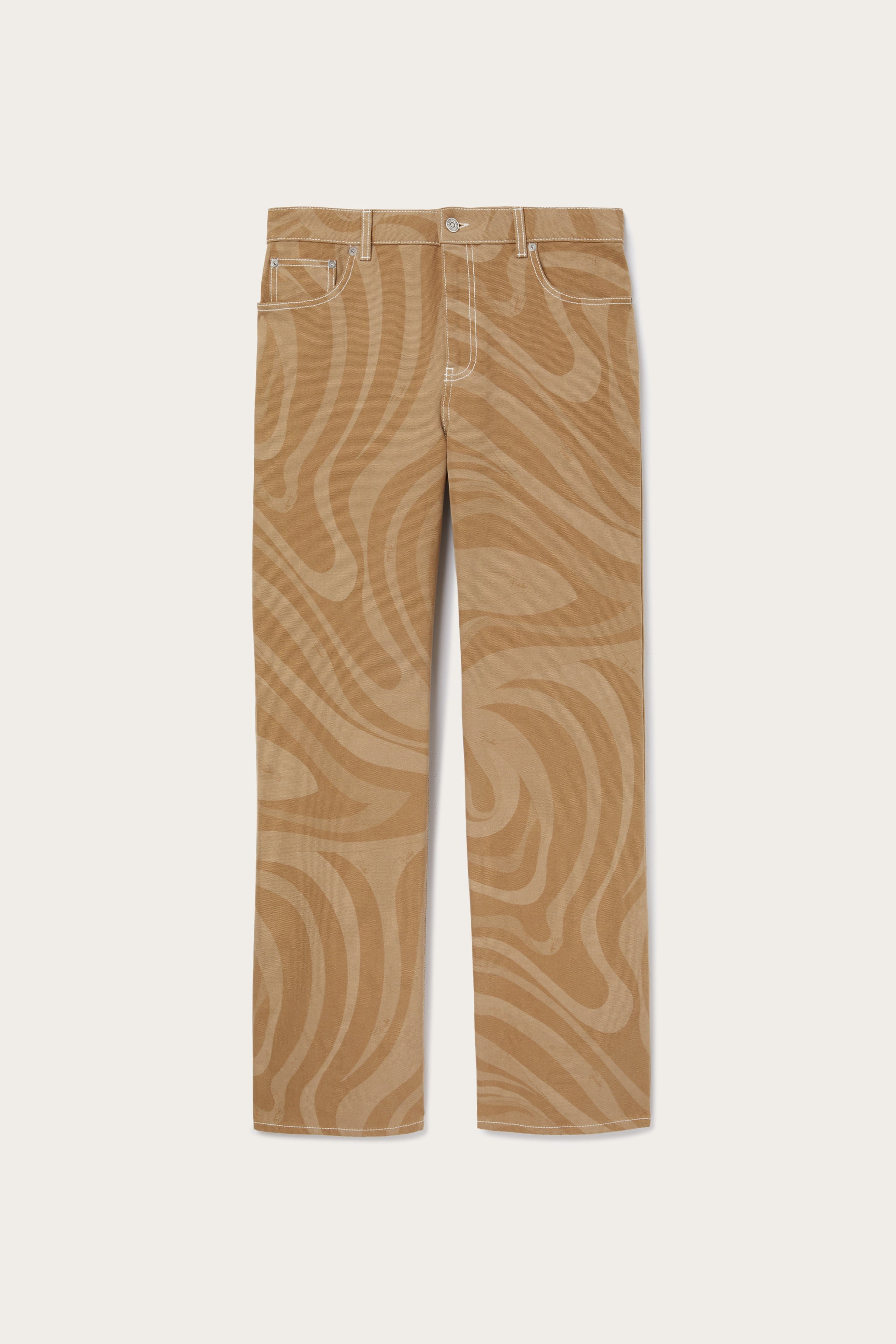 Emilio Pucci Marmo pantalon homme coton taupe