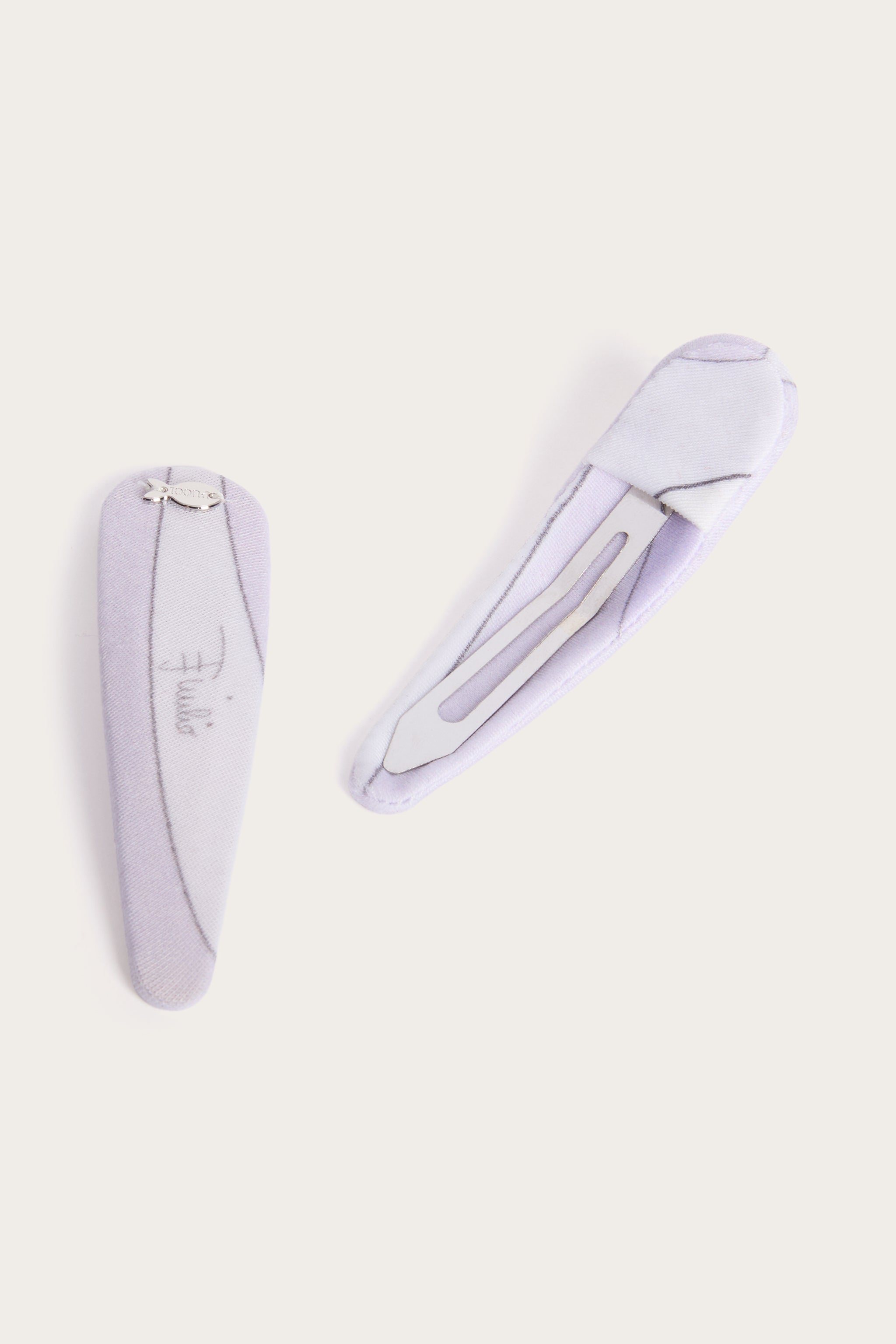 Emilio Pucci Marmo barrette cheveux lavande lot de 2