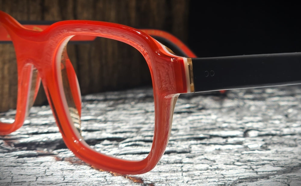 Xavier Derome Aubisque C281 lunettes de vue orange rectangulaire