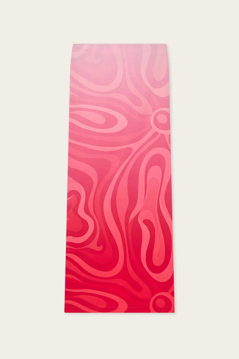 Emilio Pucci Marmo Jupe longue coton dégradé