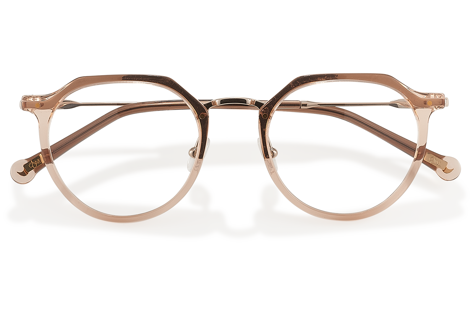 Clémence & Margaux La Tendance lunettes de vue fuchsia doré pantos