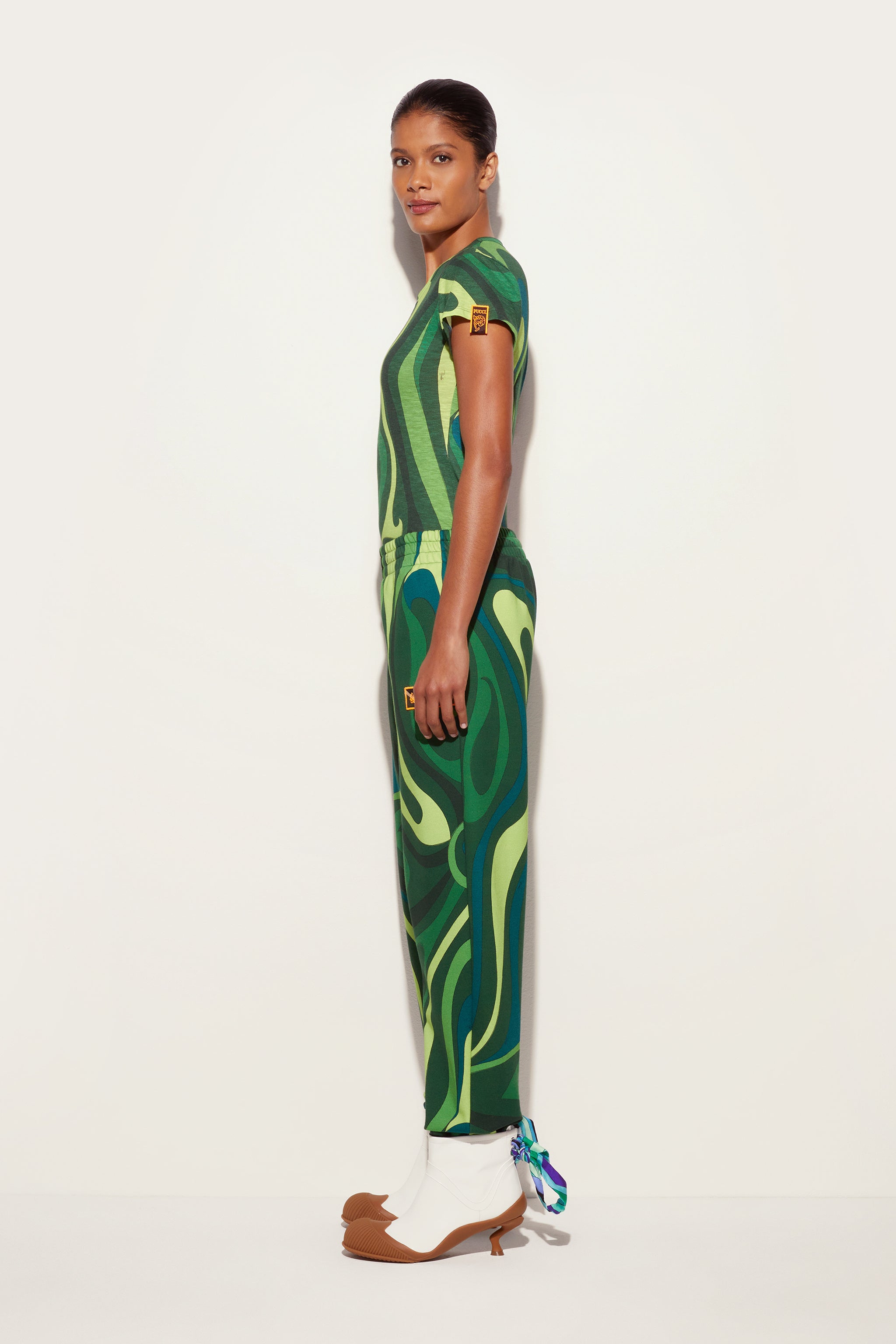 Emilio Pucci Marmo jogging molleton vert