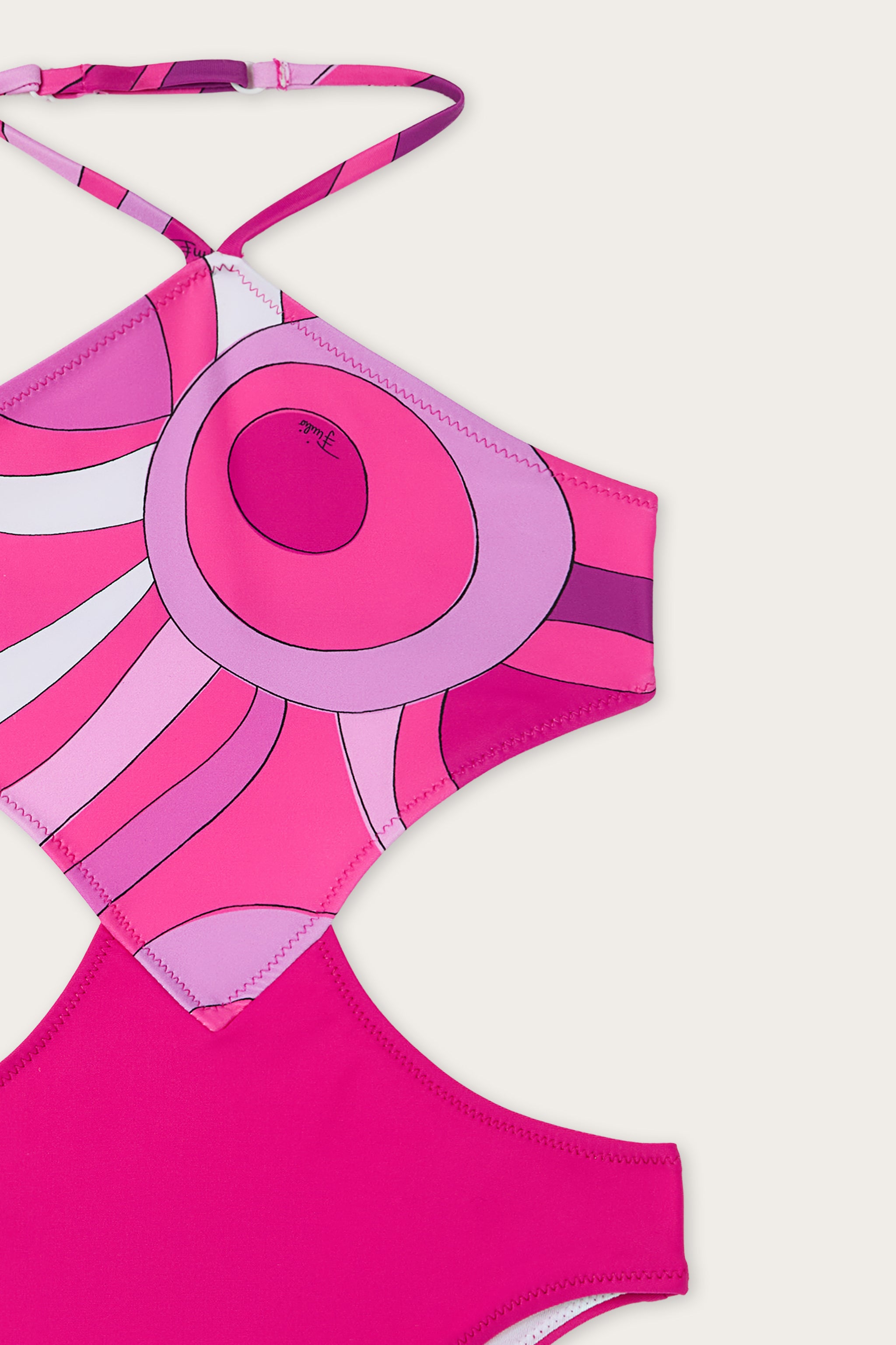 Emilio Pucci SWIMSUITS Marmo maillot 1 pièce violet lycra
