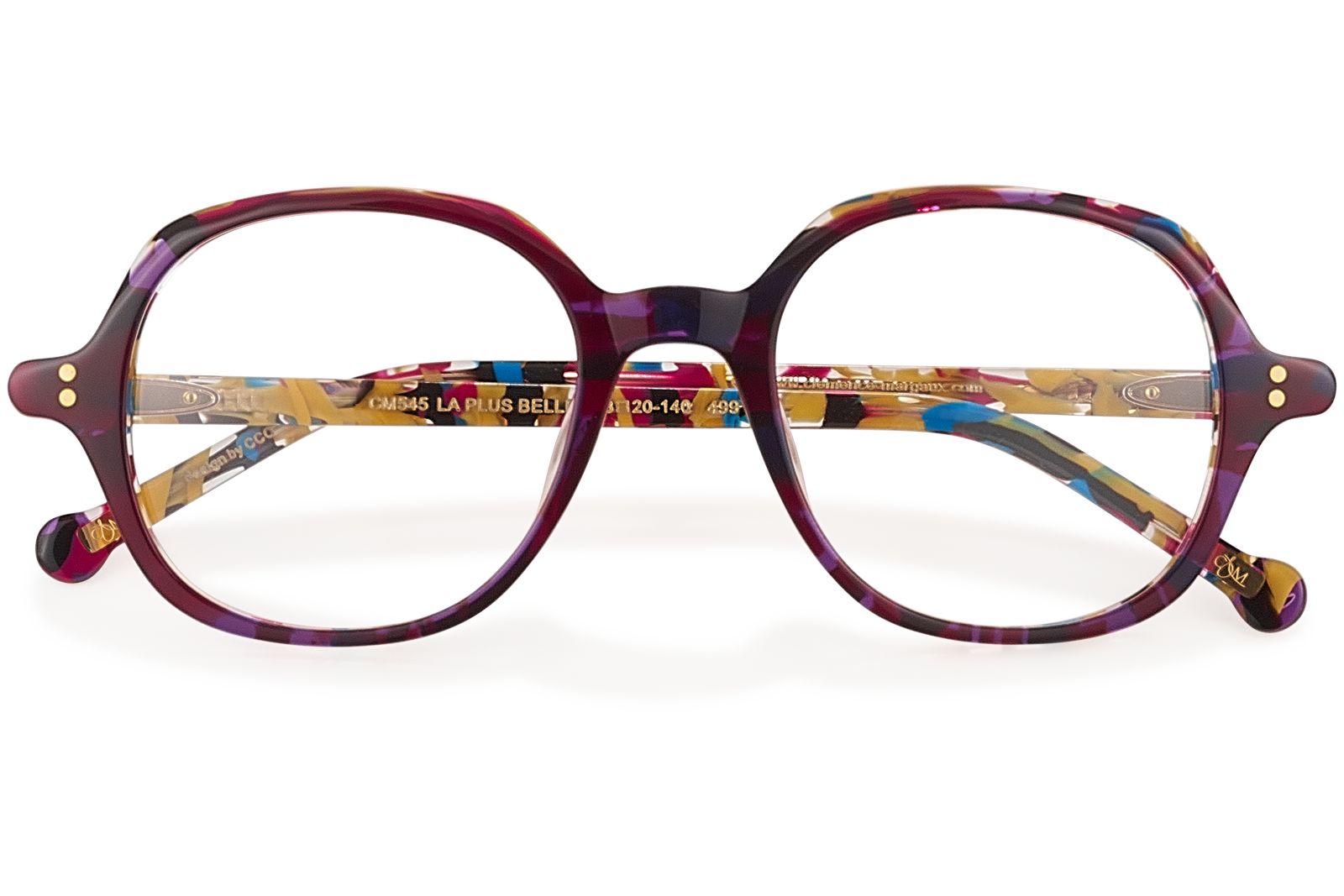 Clémence & Margaux La Plus Belle lunettes de vue Noir & Blanc tonneau