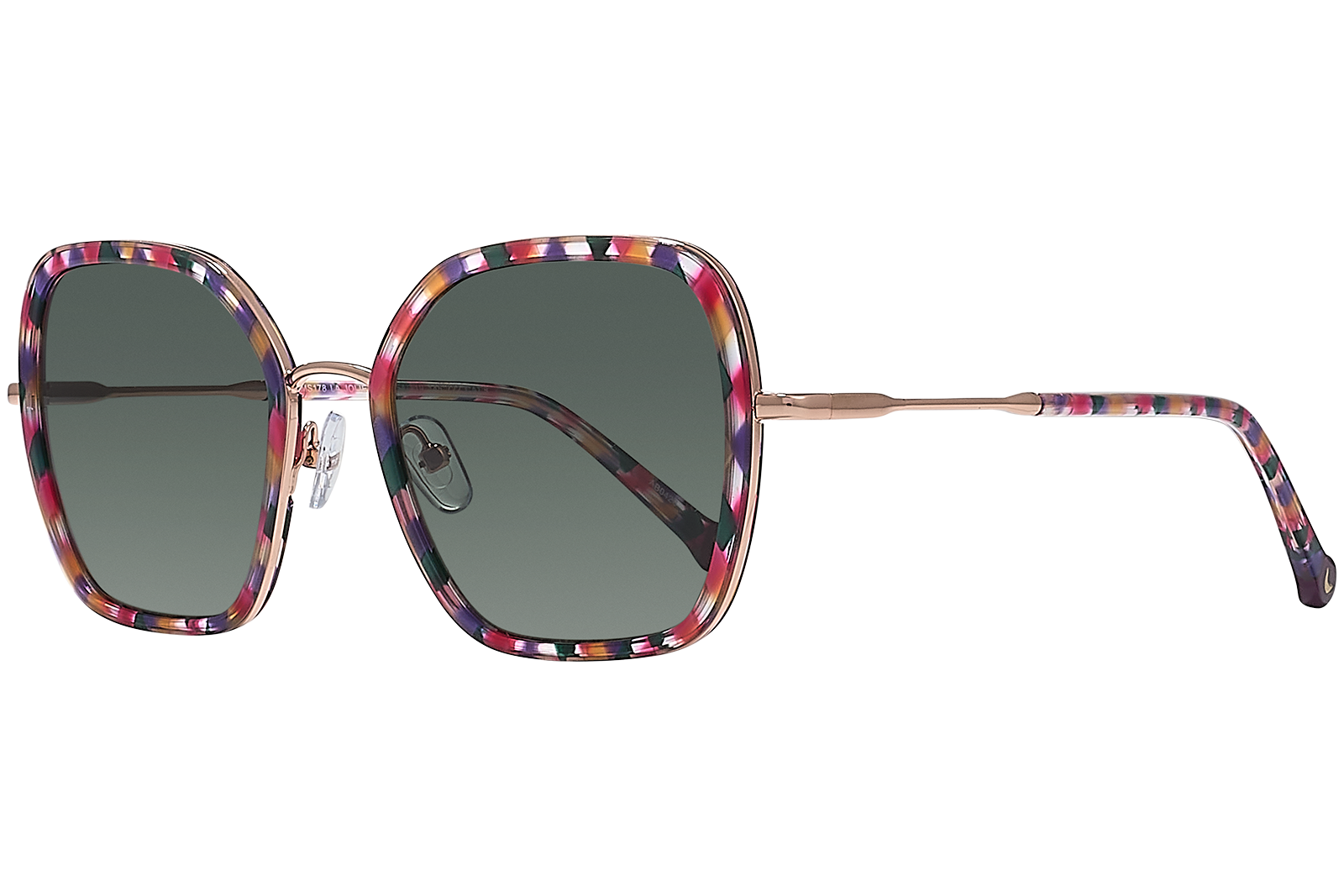 Clémence & Margaux La Jolie Dame lunettes de soleil moucheté bleu brun