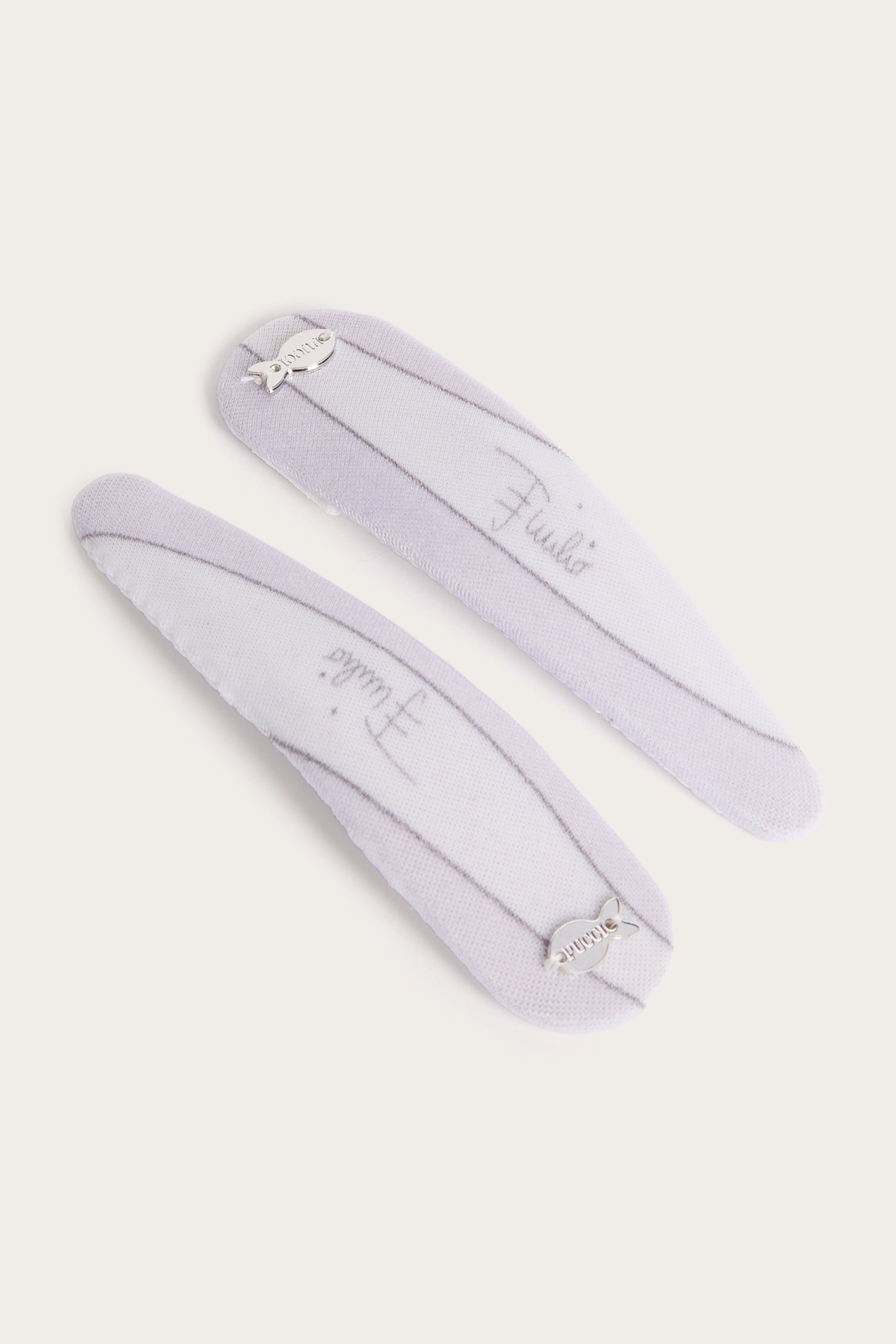 Emilio Pucci Marmo barrette cheveux lavande lot de 2