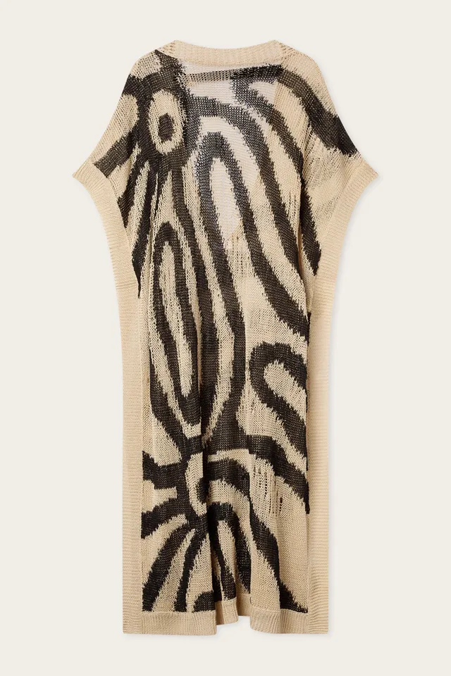 Emilio Pucci Caftano Marmo caftan lin beige