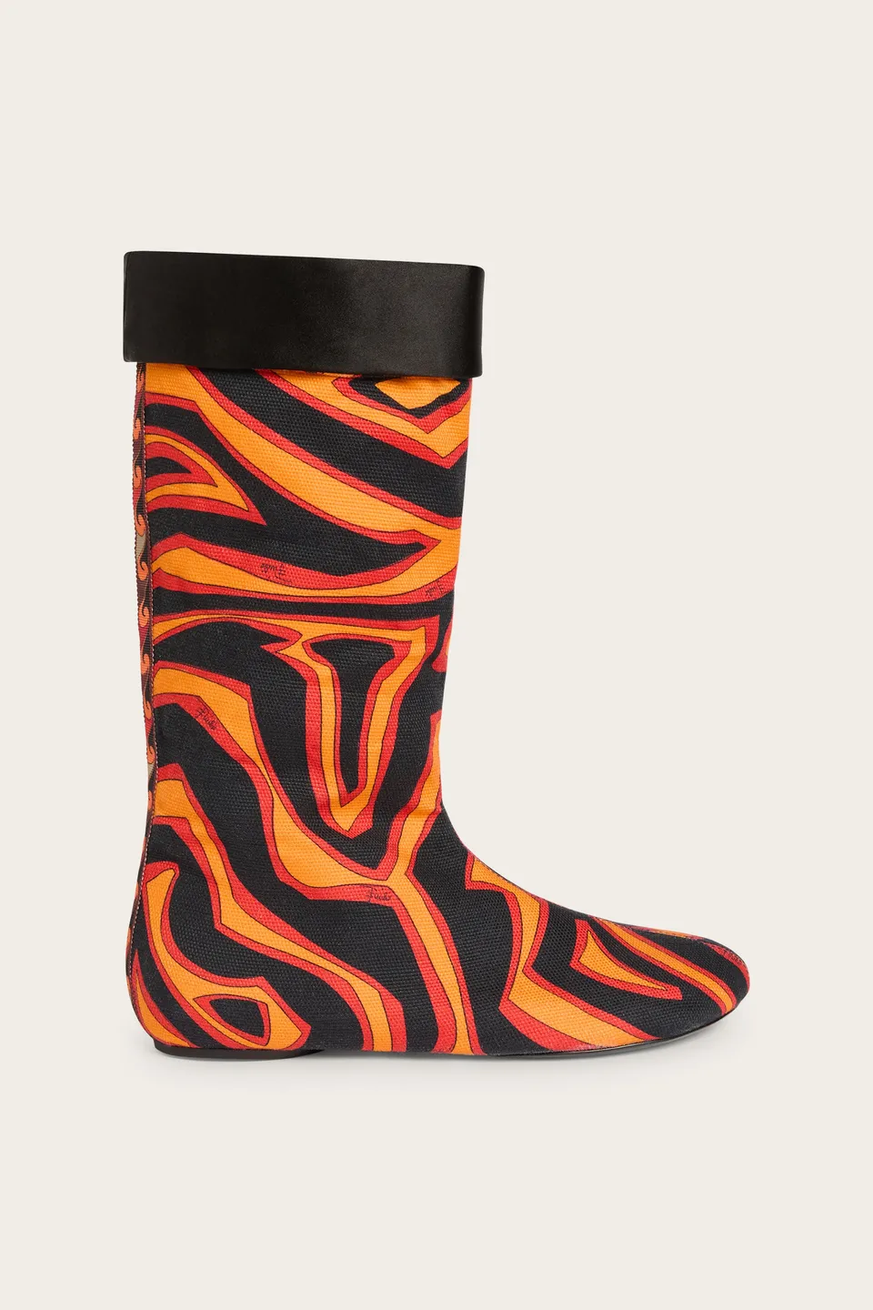 Emilio Pucci Shoes Stivali bottes canvas orange
