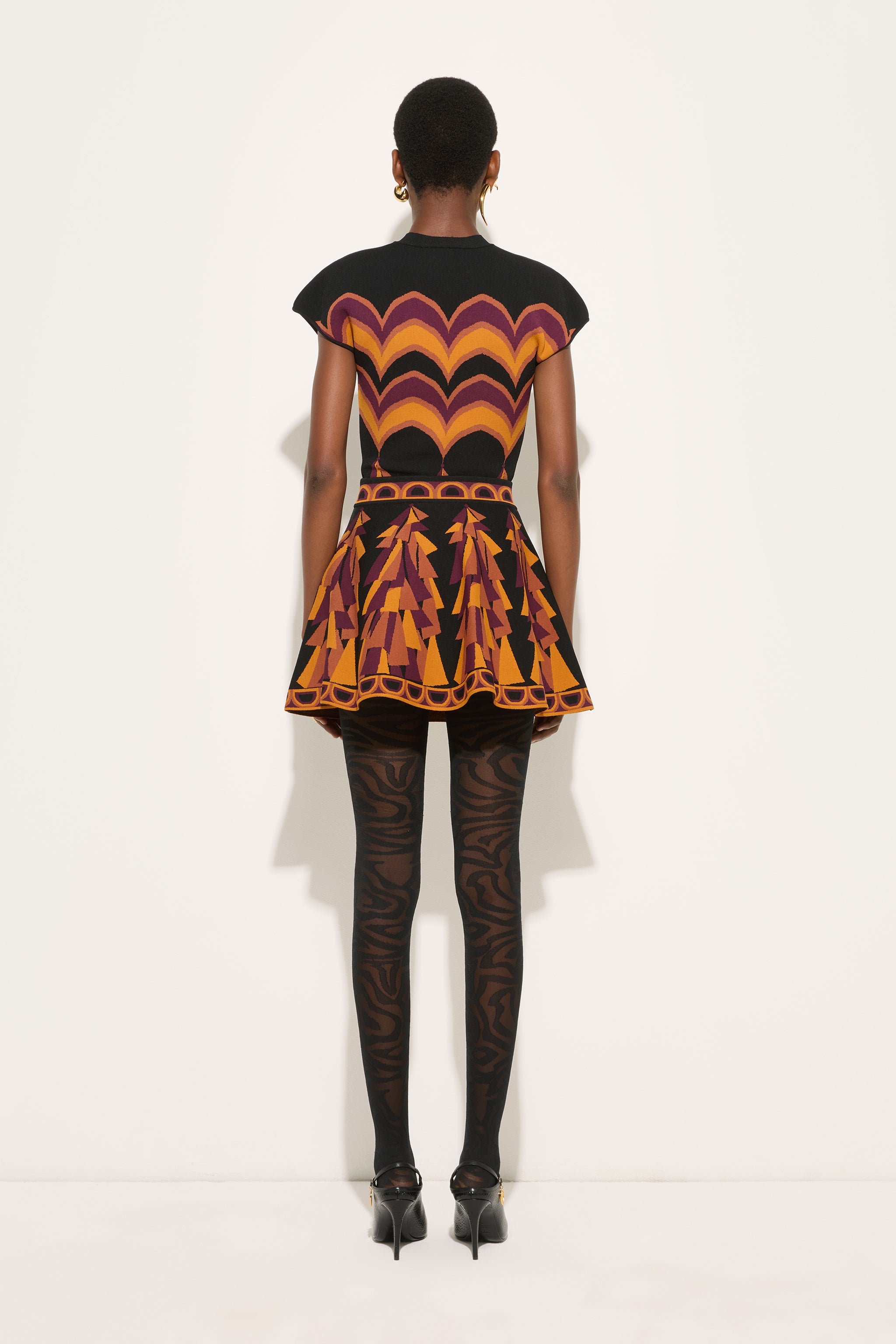 Emilio Pucci Baiadera Top jacquard bordeaux or