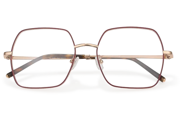 Clémence & Margaux L'Adagio lunettes de vue Doré élégante