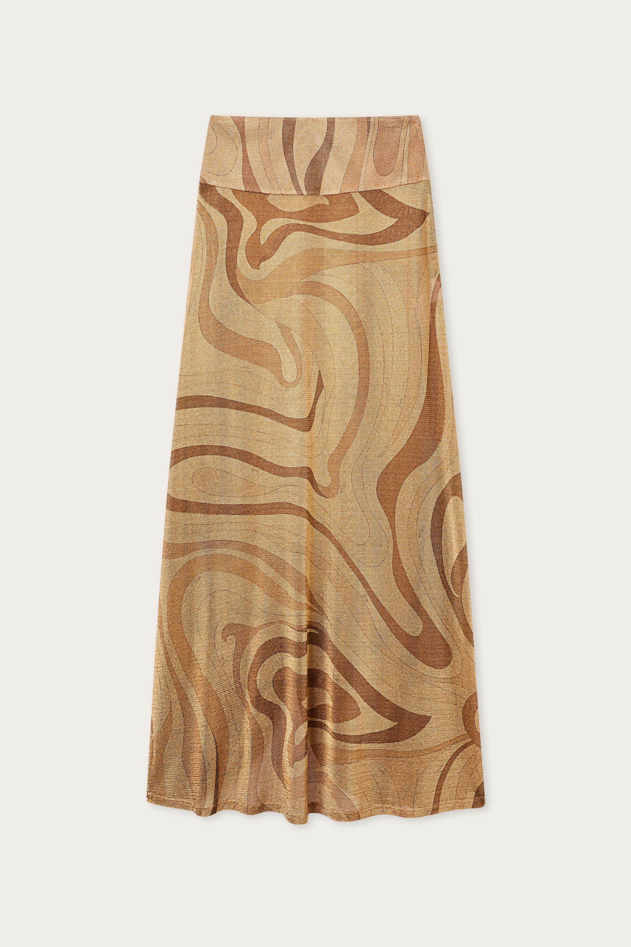 Emilio Pucci Marmo 6HJW156H964993 jupe dorée peplum