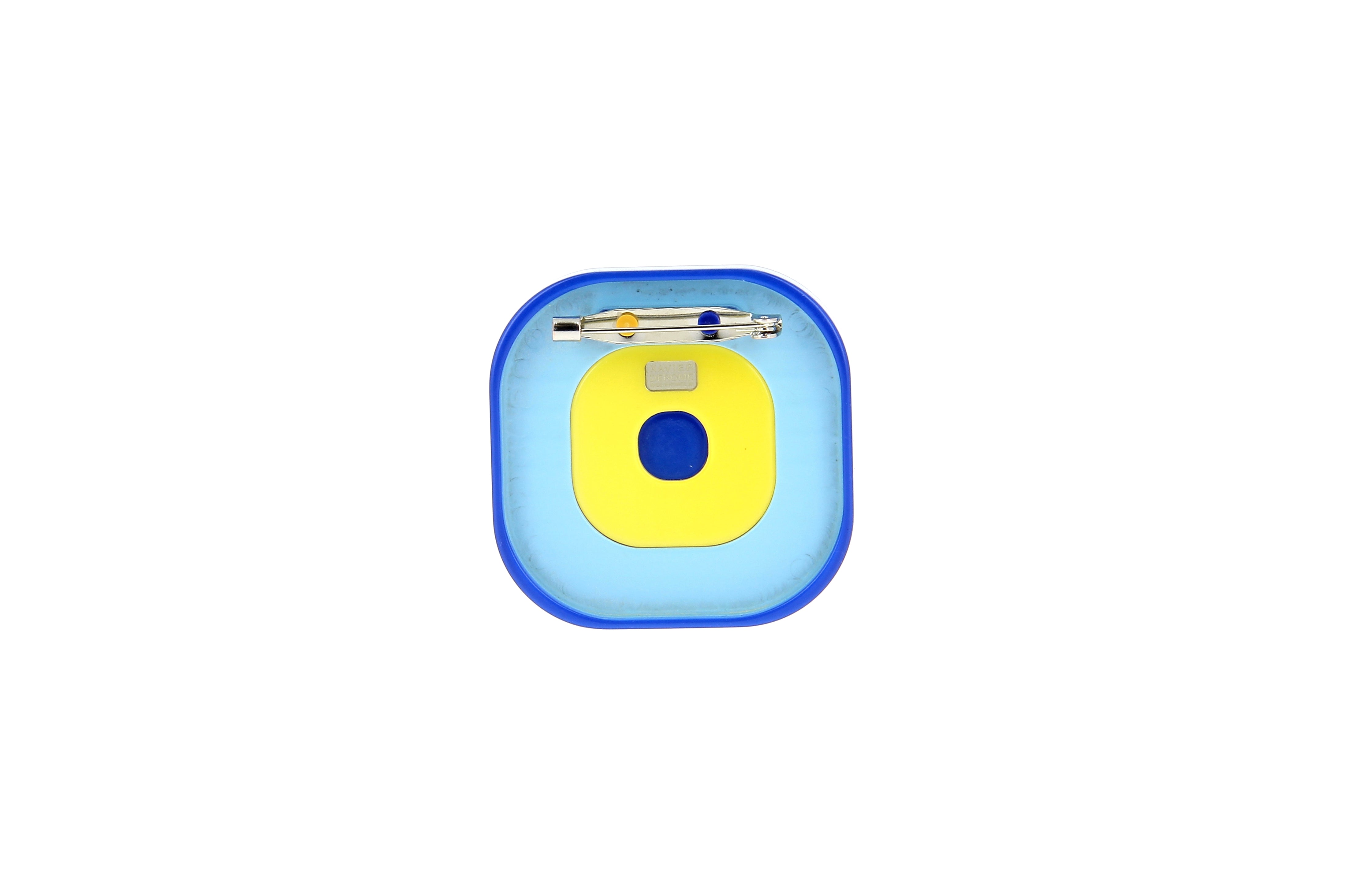 Xavier Derome BROCHES BCH01 209-233 broche Ukraine bleu jaune
