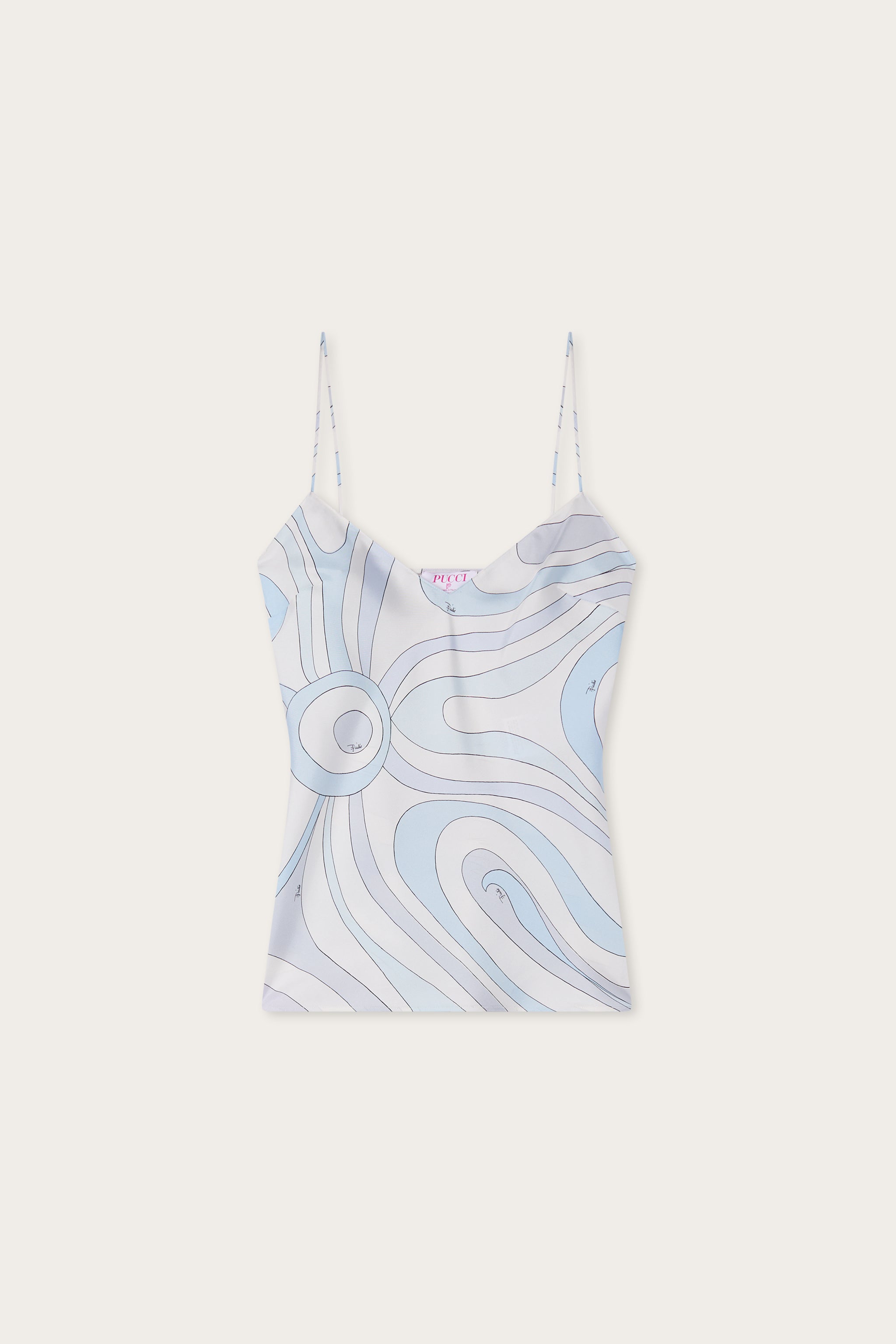 Emilio Pucci TOPS Top Soie Marmo top bleu clair