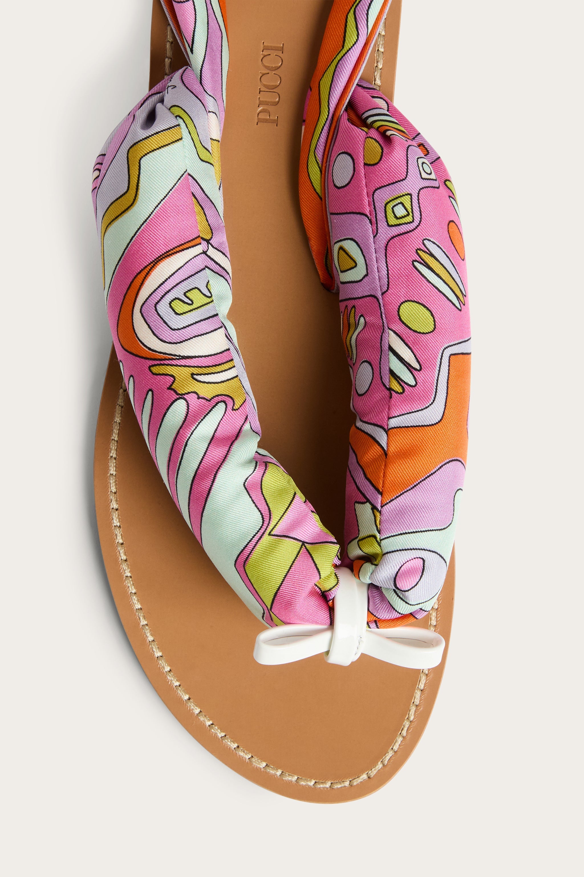 Emilio Pucci Sandali Foulard sandales cuir multicolore 37