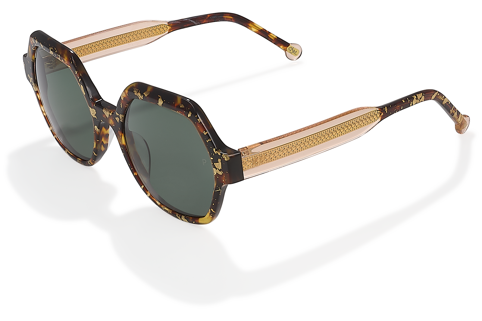 Clémence & Margaux La Famoso lunettes de soleil moucheté brun bleu