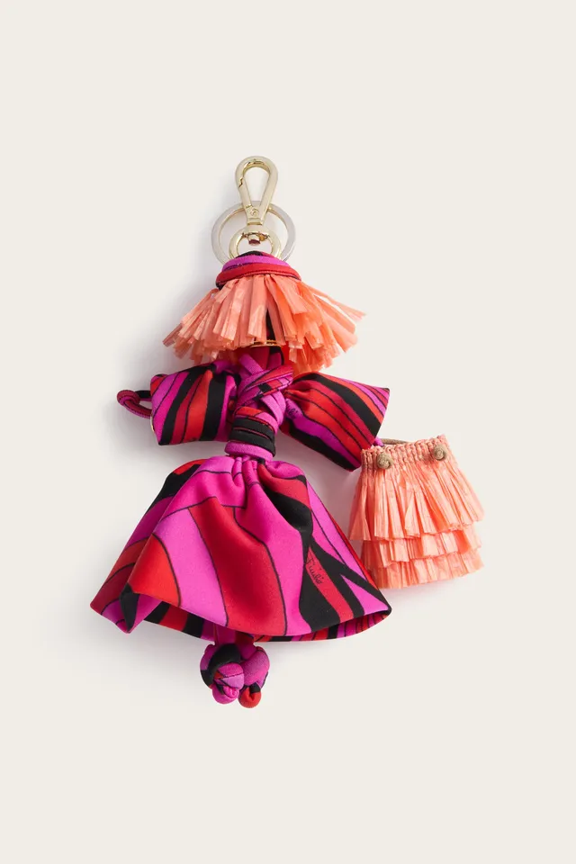 Emilio Pucci Bag Charms charm sac fuchsia iride