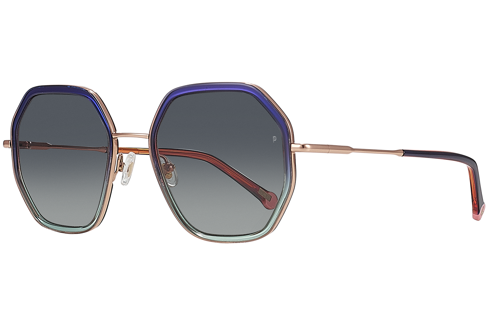 Clémence & Margaux Petite-Perle lunettes de soleil dégradé bleu polarisé