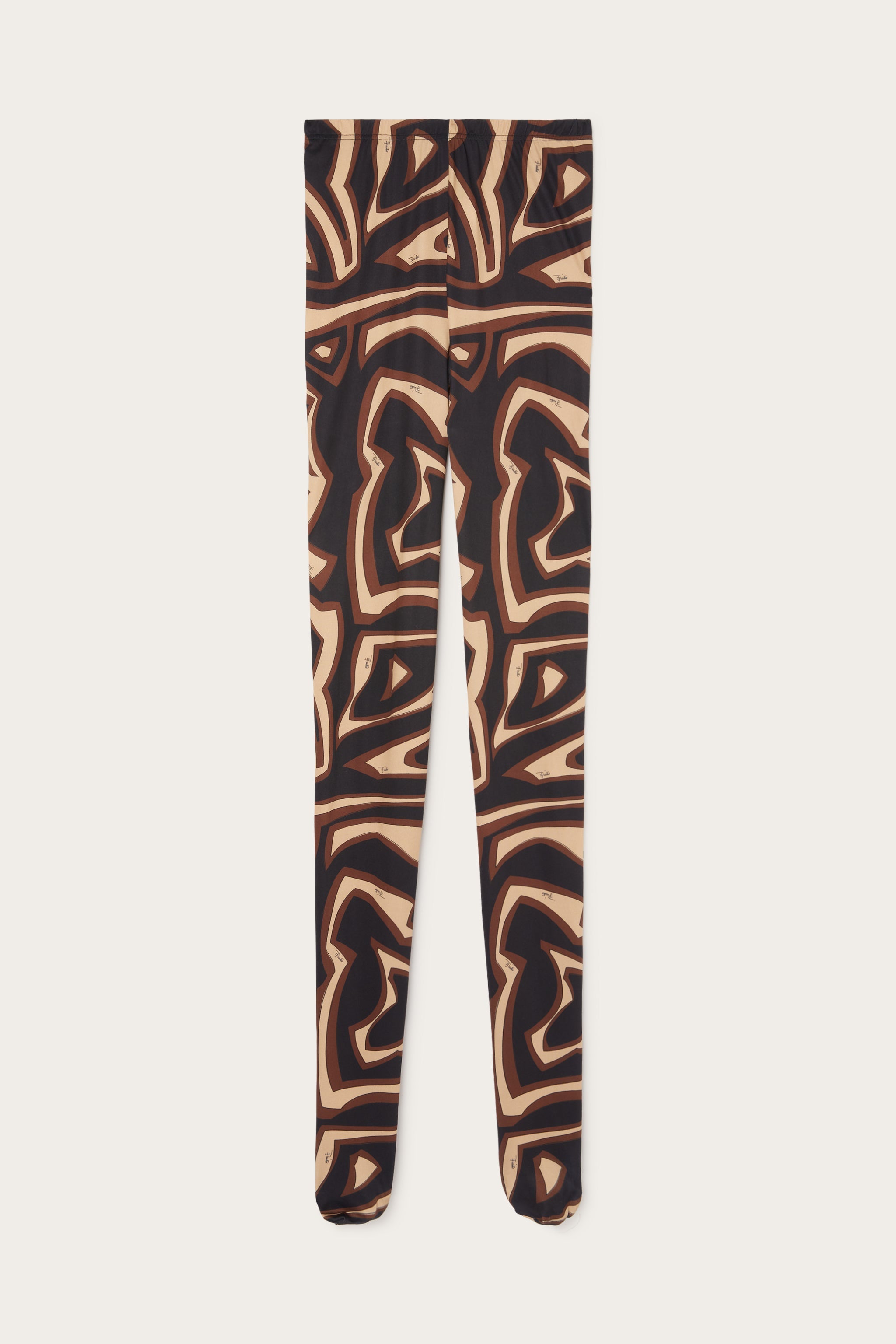 Emilio Pucci Labirinto collant noir or 50 den S