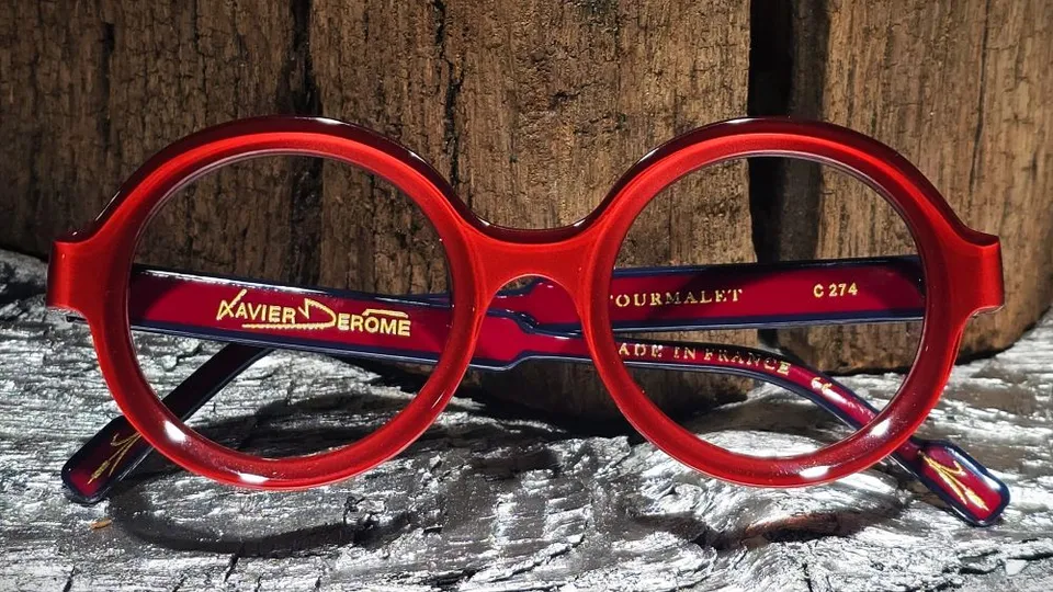 Xavier Derome Tourmalet C274 lunettes de vue rouge rubis