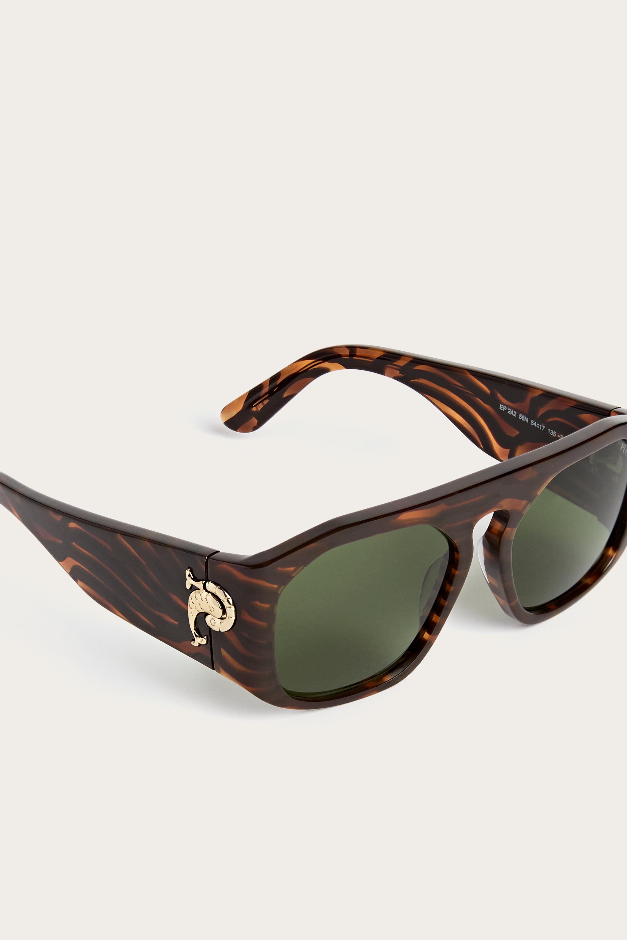 Emilio Pucci Sunglasses lunettes de soleil havana vert 54