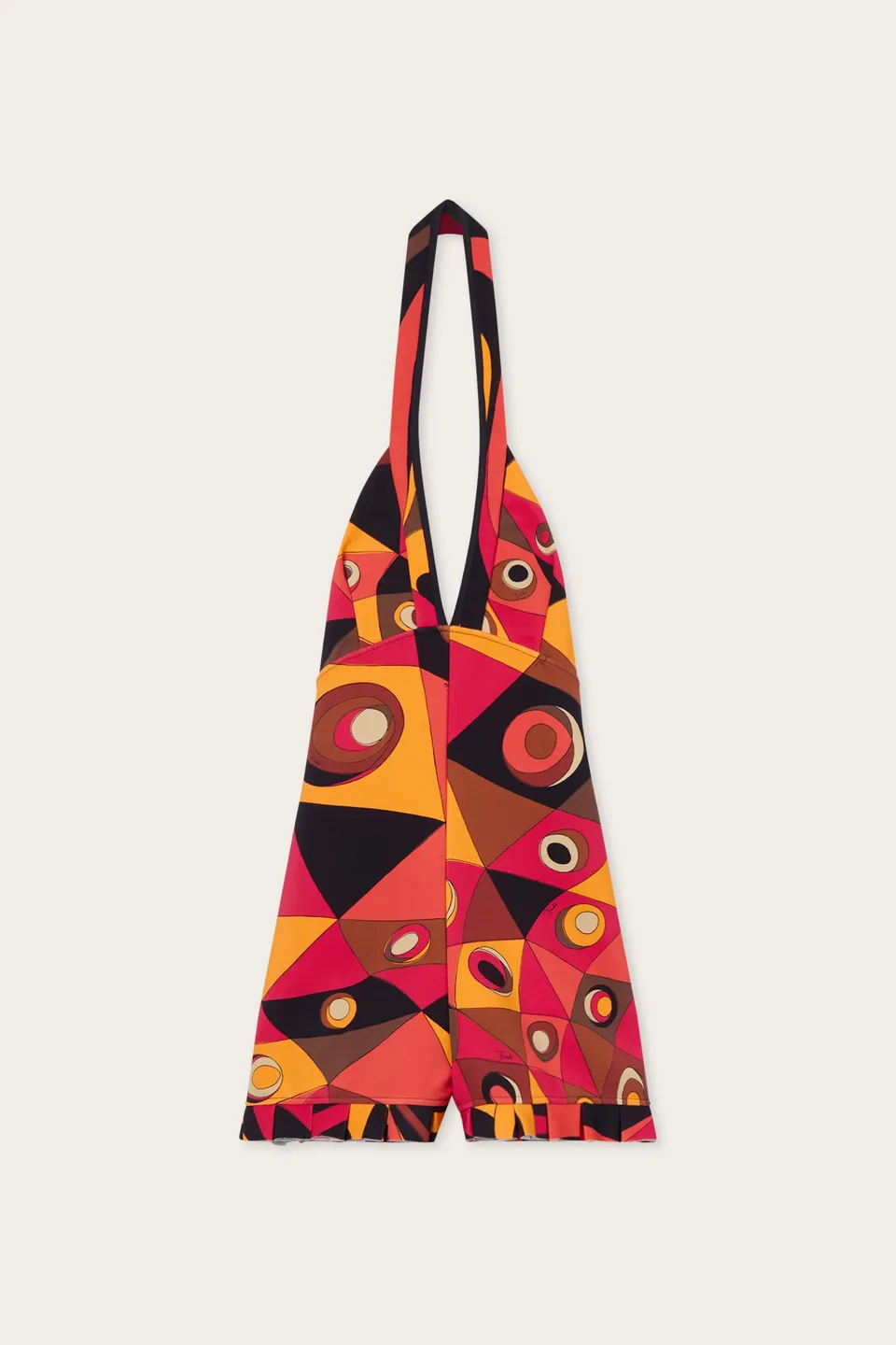 Emilio Pucci Occhi Combinaison Femme Orange Noir