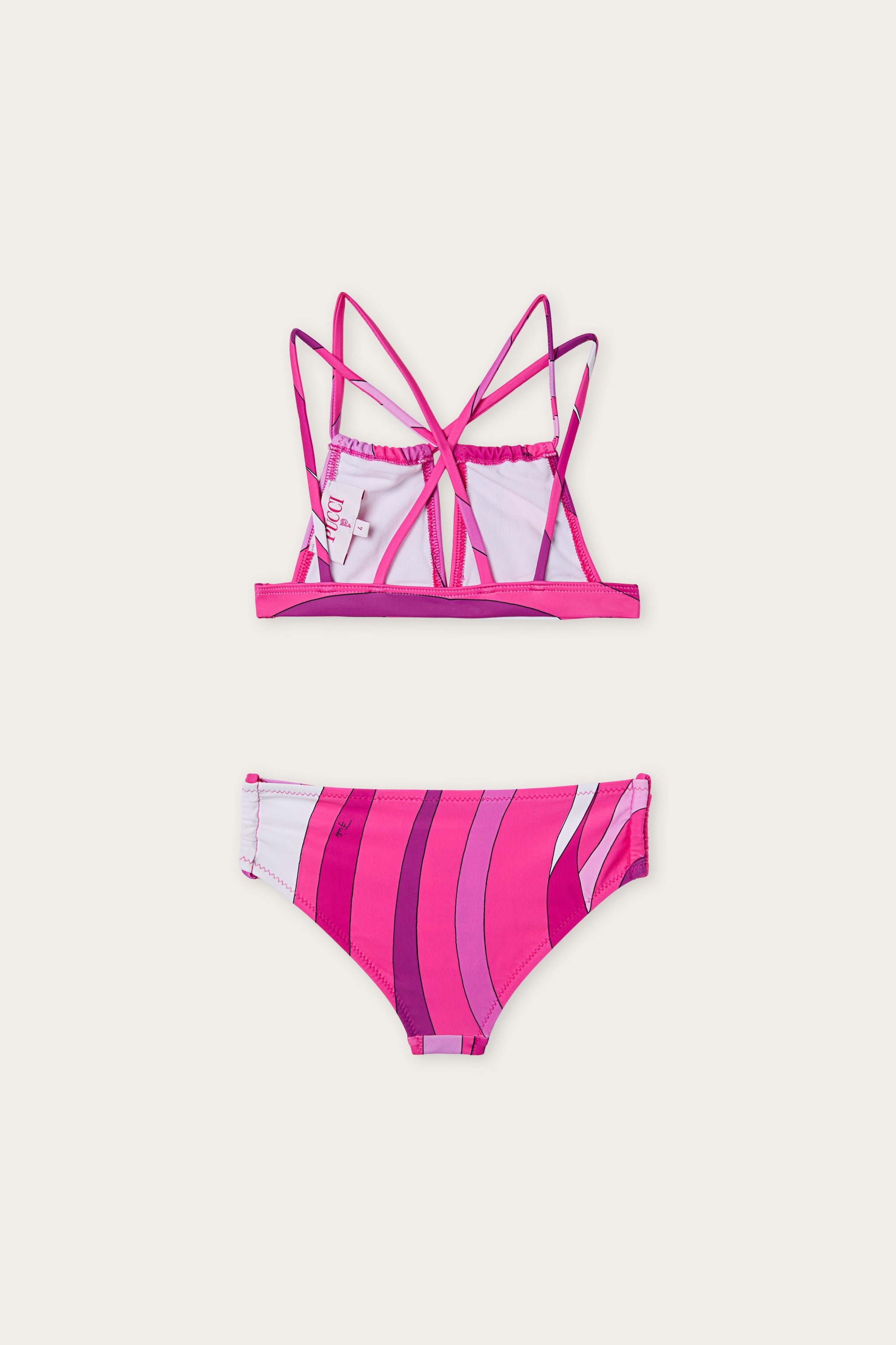 Emilio Pucci Marmo bikini lycra violet 8Y