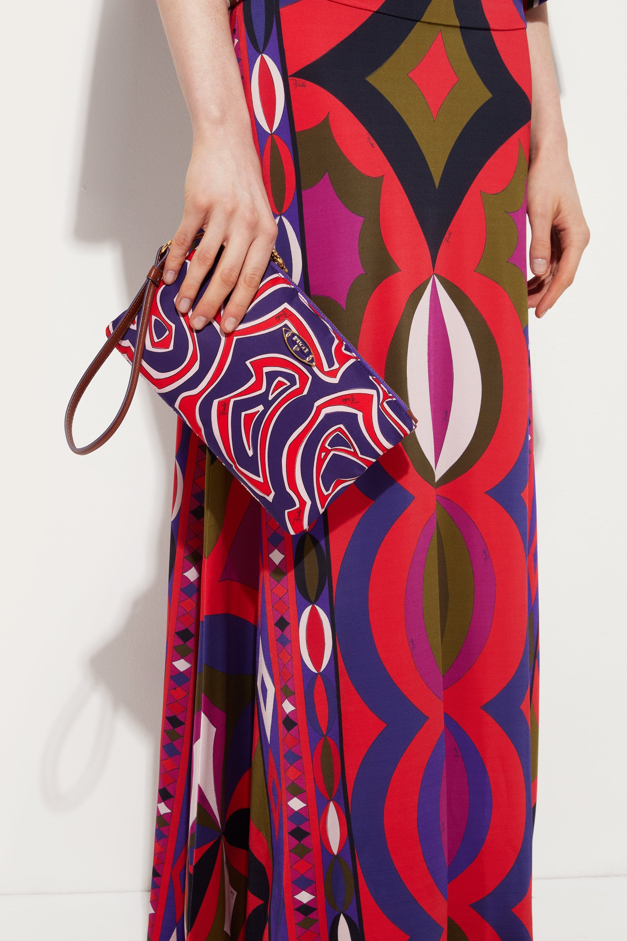 Emilio Pucci Labirinto pochette nylon multicolore