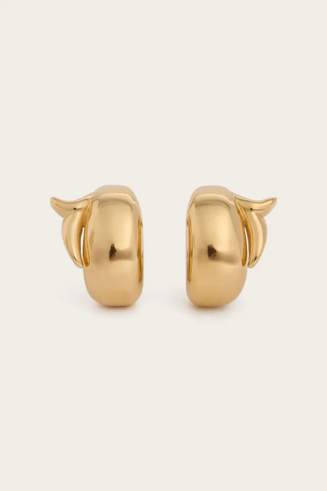 Emilio Pucci Pesce boucles oreilles or