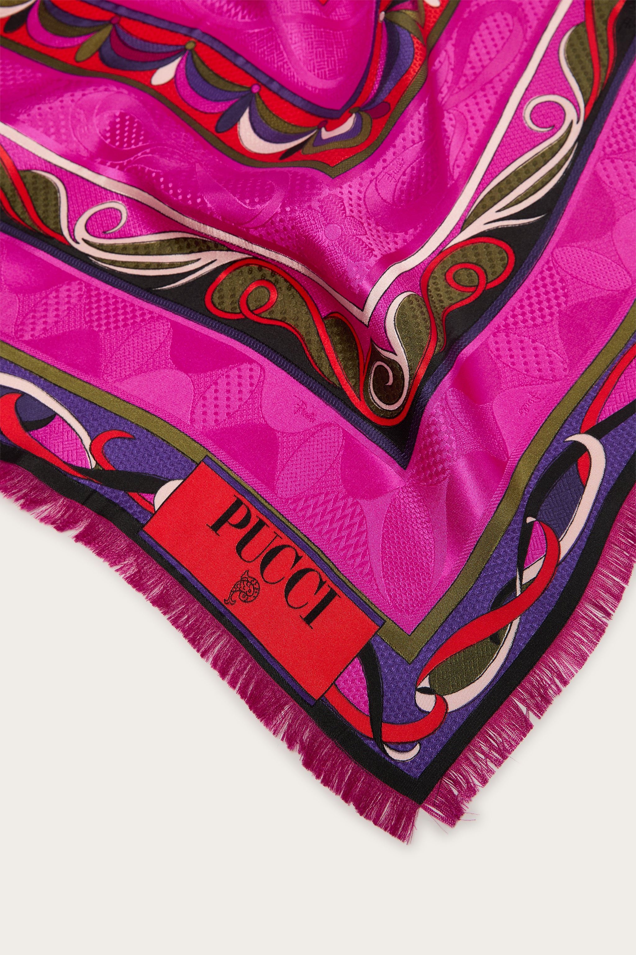 Emilio Pucci Silks Foulard Jacquard Mix foulard multicolore 90x90