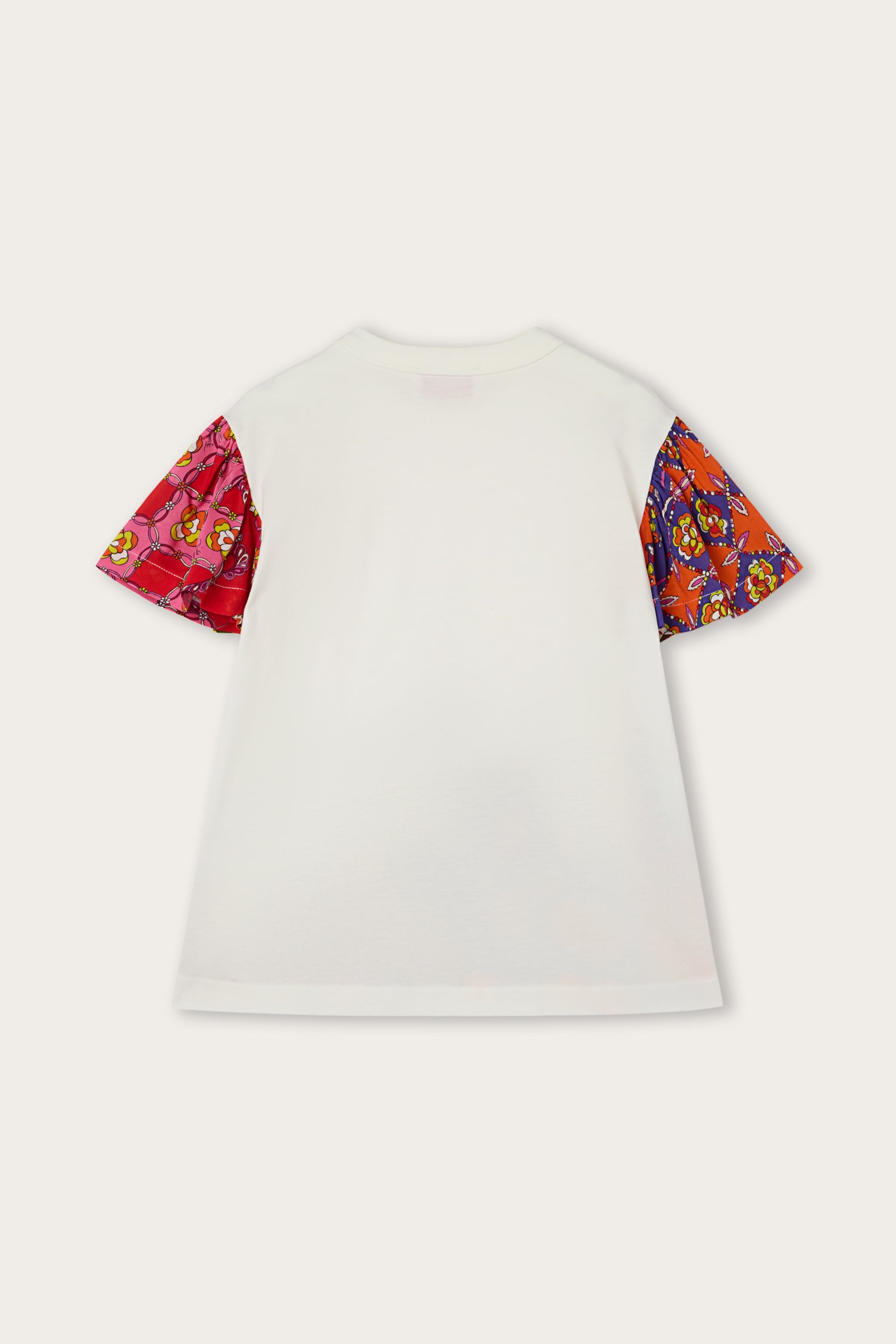 Emilio Pucci t-shirt fille blanc coton patch poisson