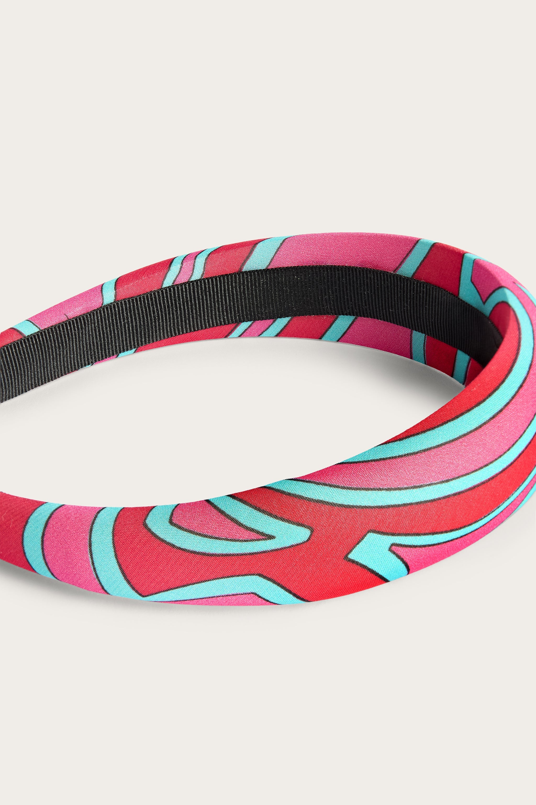 Emilio Pucci Labirinto serre-tête rouge fuchsia taille unique