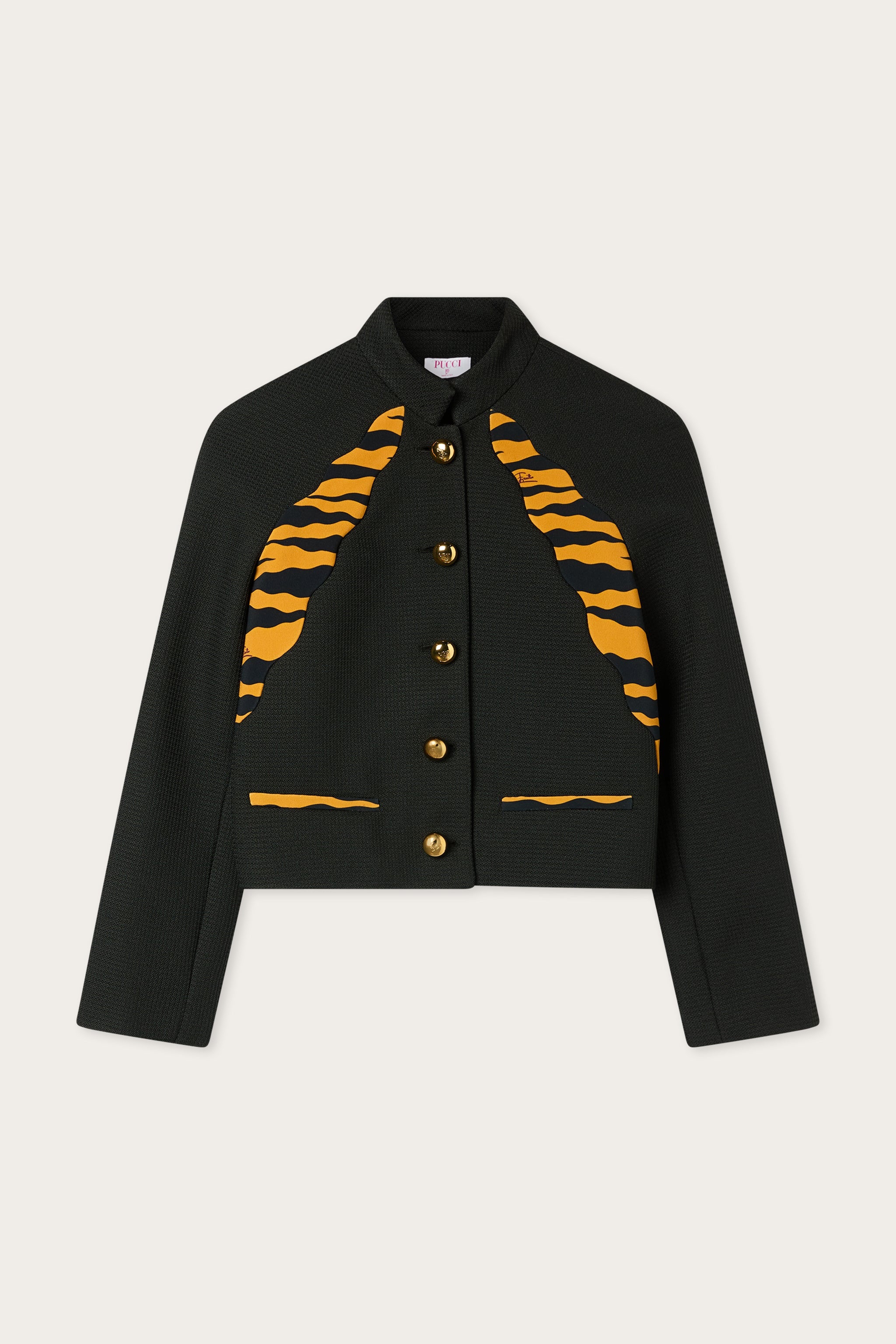 Emilio Pucci veste noire polyester détails imprimés 38