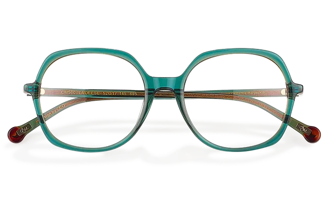 Clémence & Margaux Optiques La Déesse lunettes de vue vert tonneau