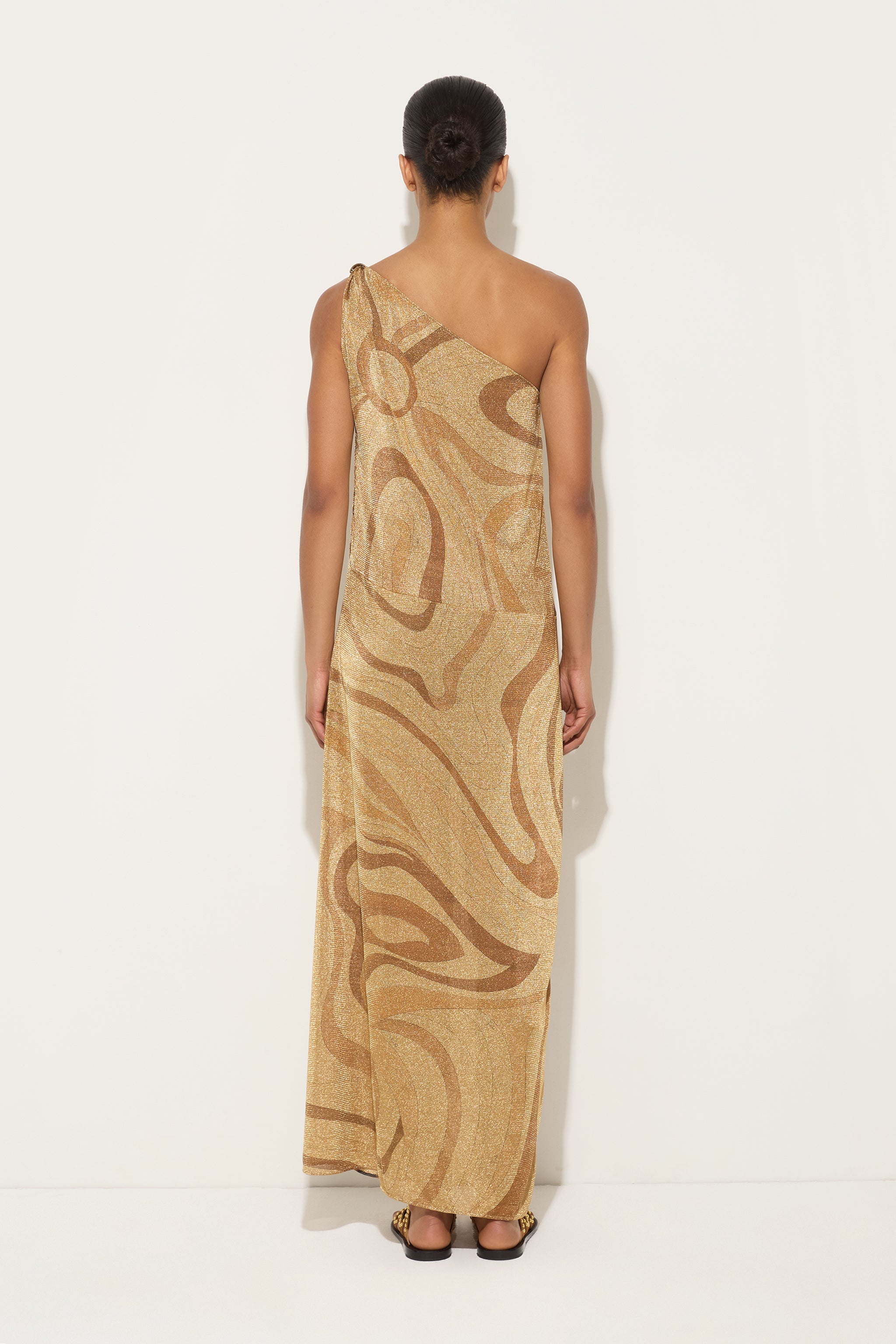 Emilio Pucci DRESSES Abito Marmo robe or lamé