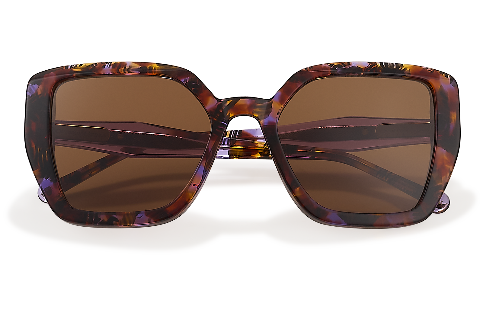 Clémence & Margaux La Milos lunettes de soleil Marbré Bleu & Orange