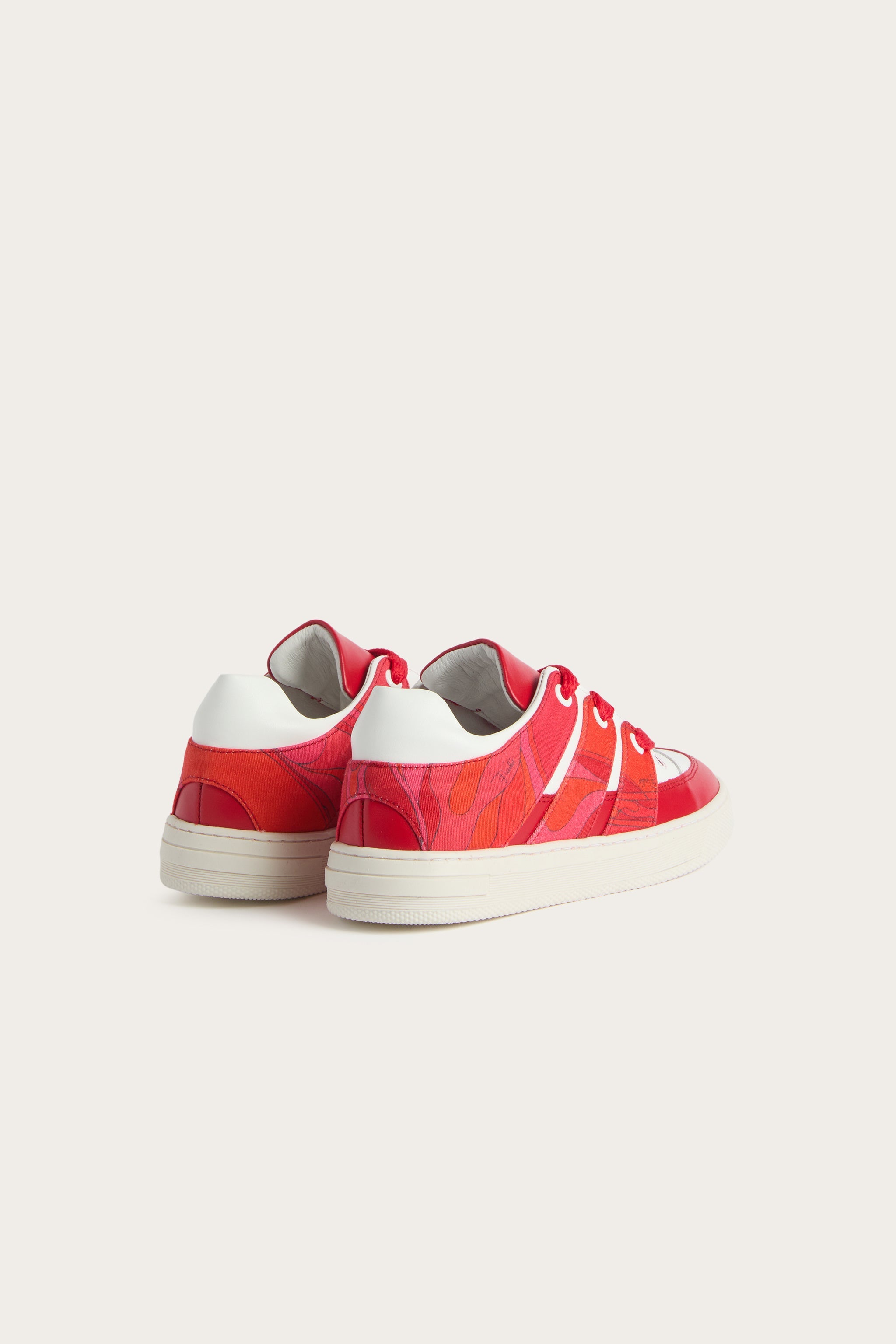 Emilio Pucci Stampa Orchidee sneakers fille fuxia rouge