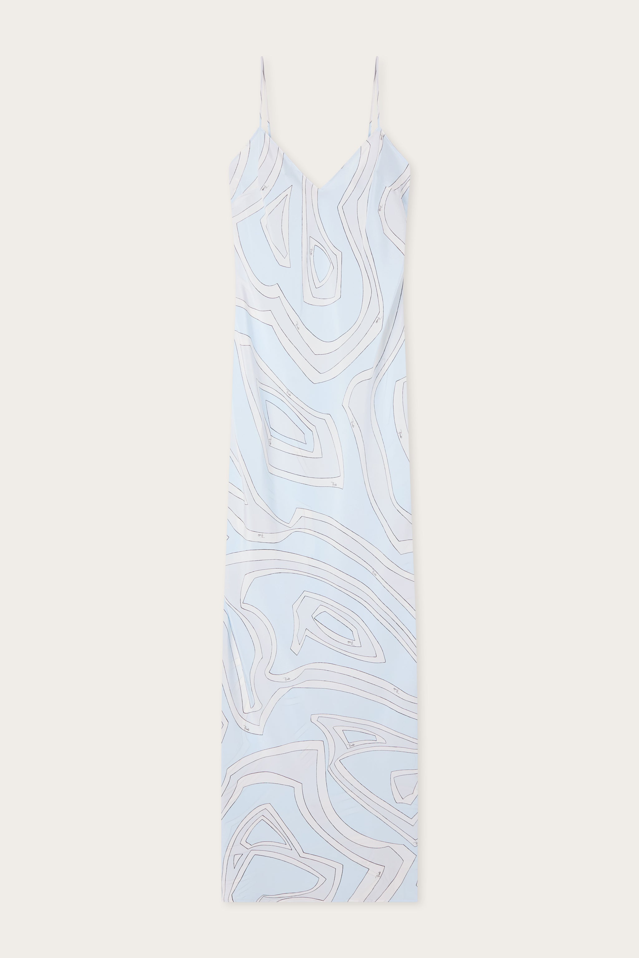Emilio Pucci Dresses robe soie bleu clair Labirinto