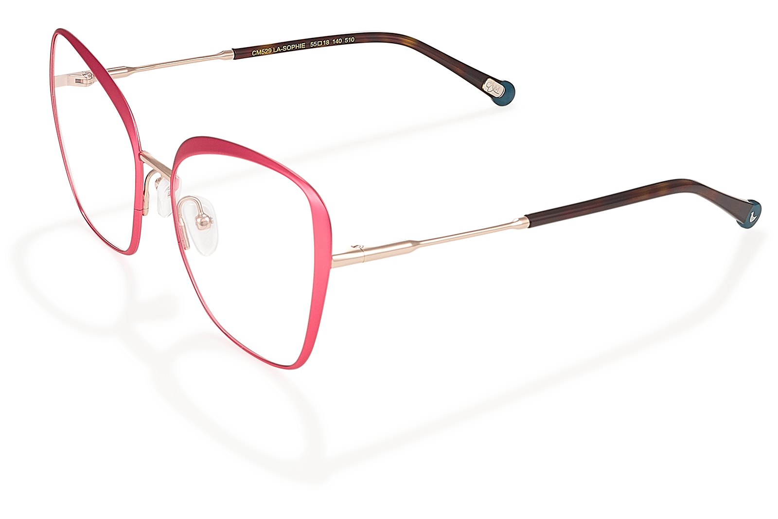 Clémence & Margaux Harmonie lunettes de vue rose papillon