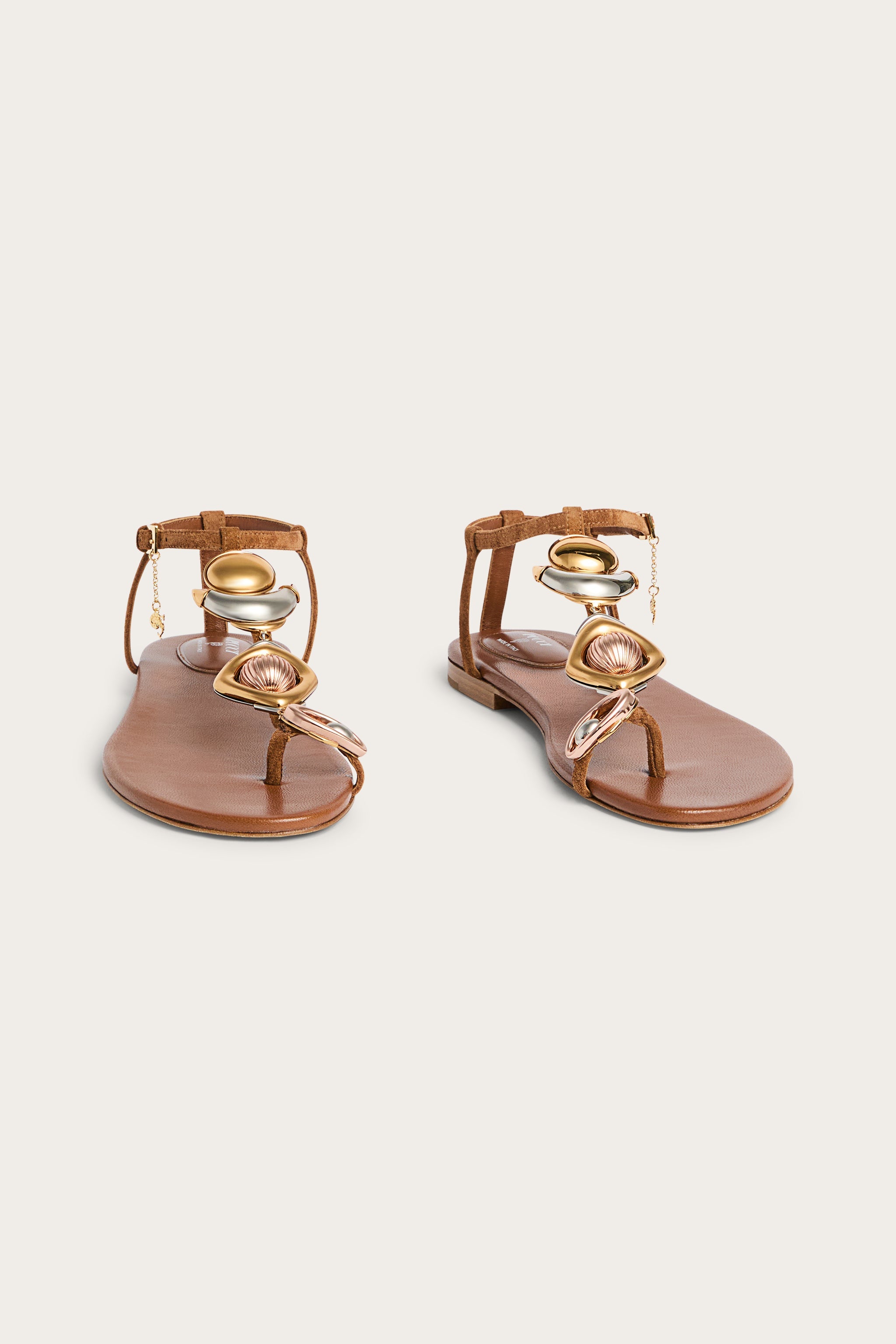 Emilio Pucci Bijoux sandales femme cuir or 37