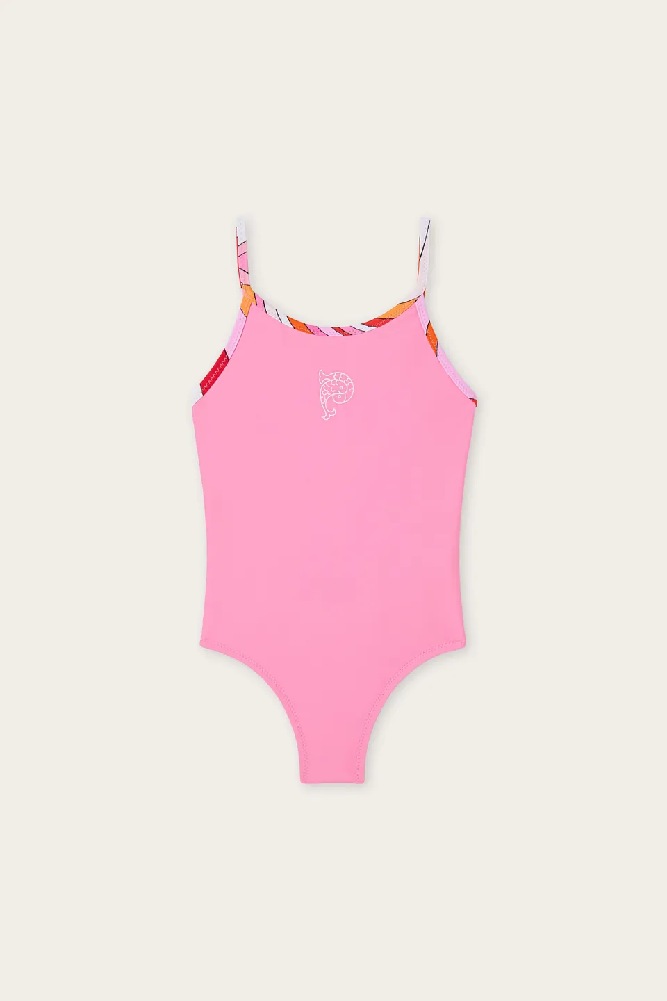 Emilio Pucci Poisson maillot 1 pièce rose lycra