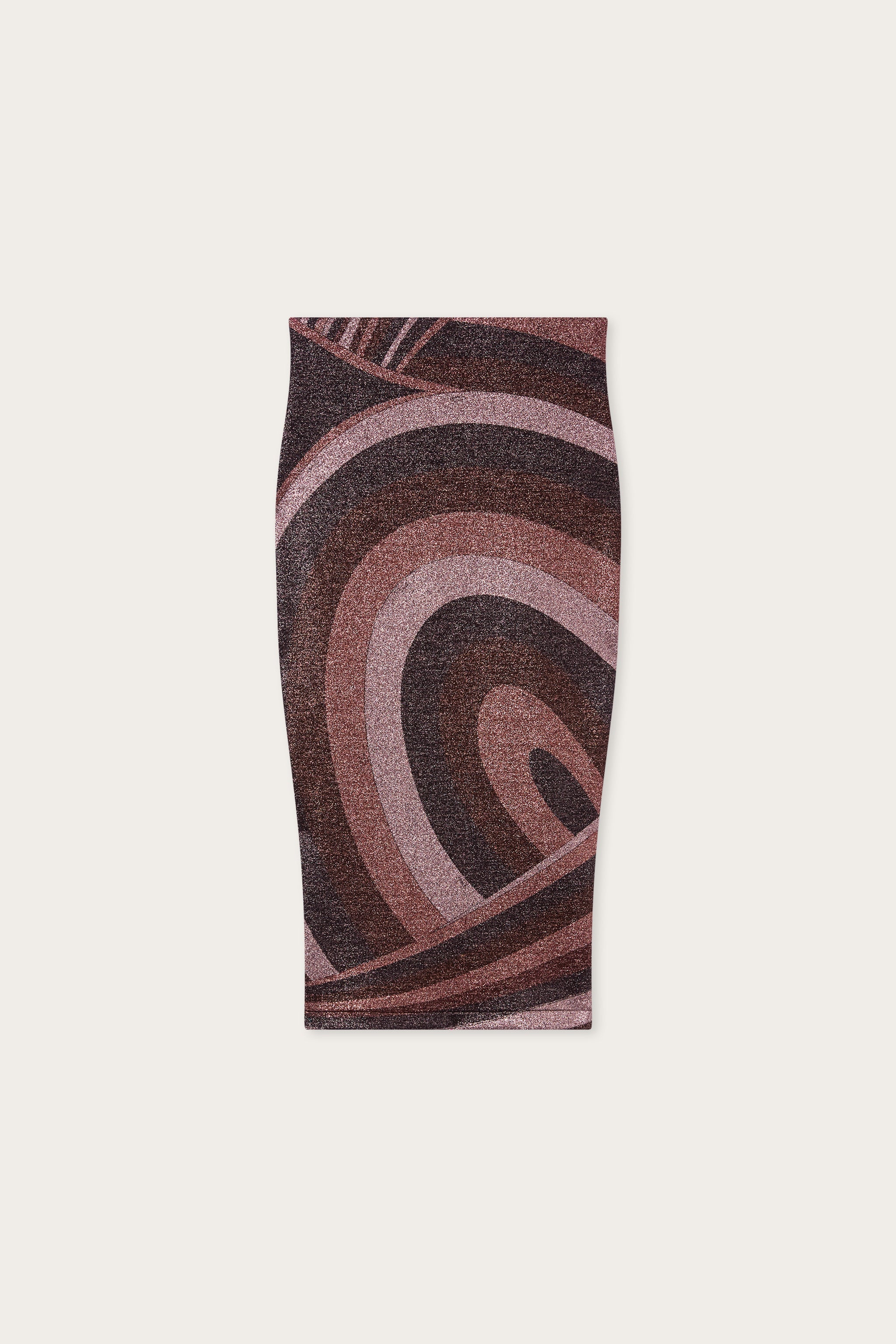 Emilio Pucci Skirts 6UJV106U867011 jupe lurex bordeaux