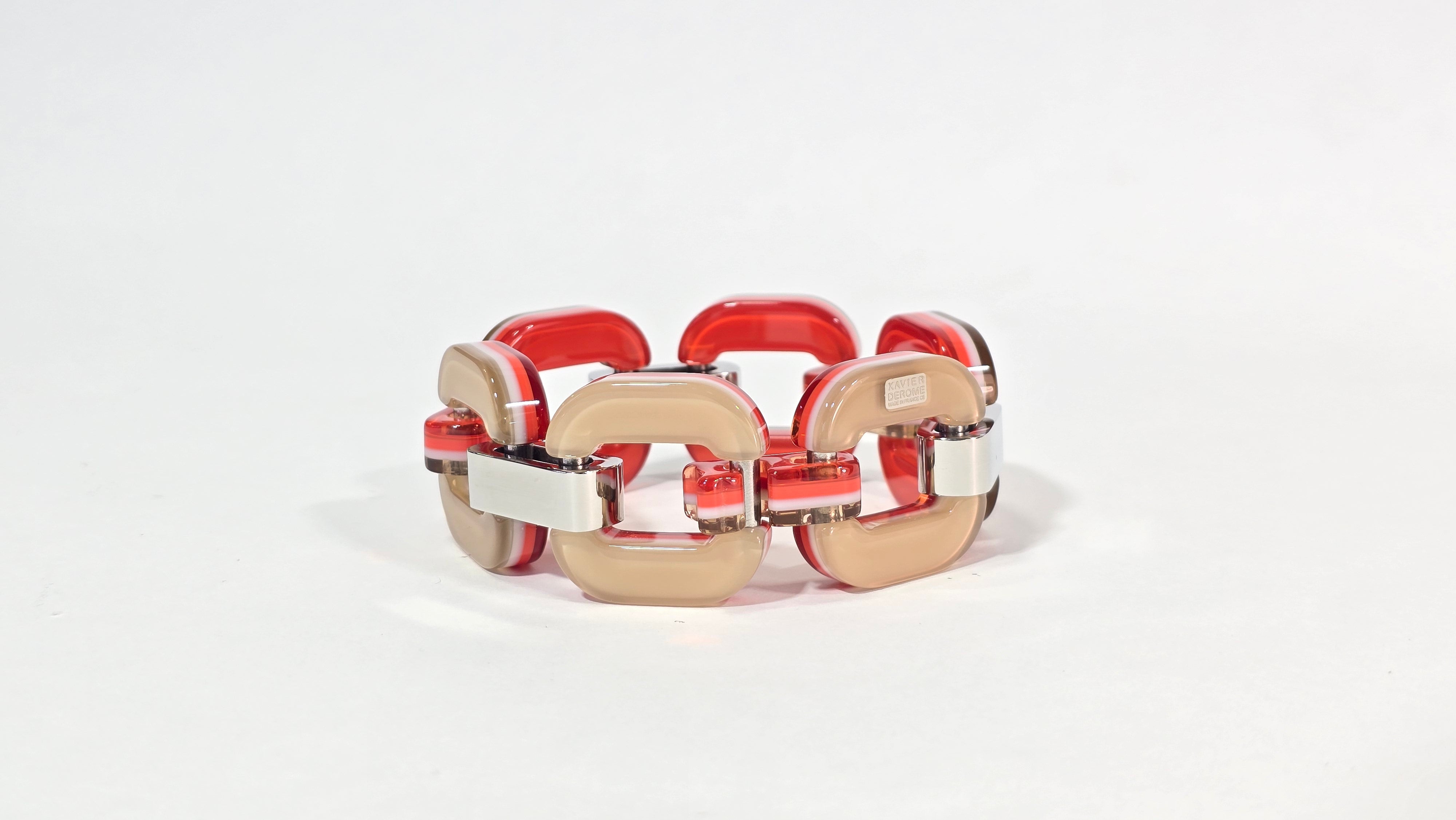Xavier Derome GO-01-C-282 bracelet gourmette small corne