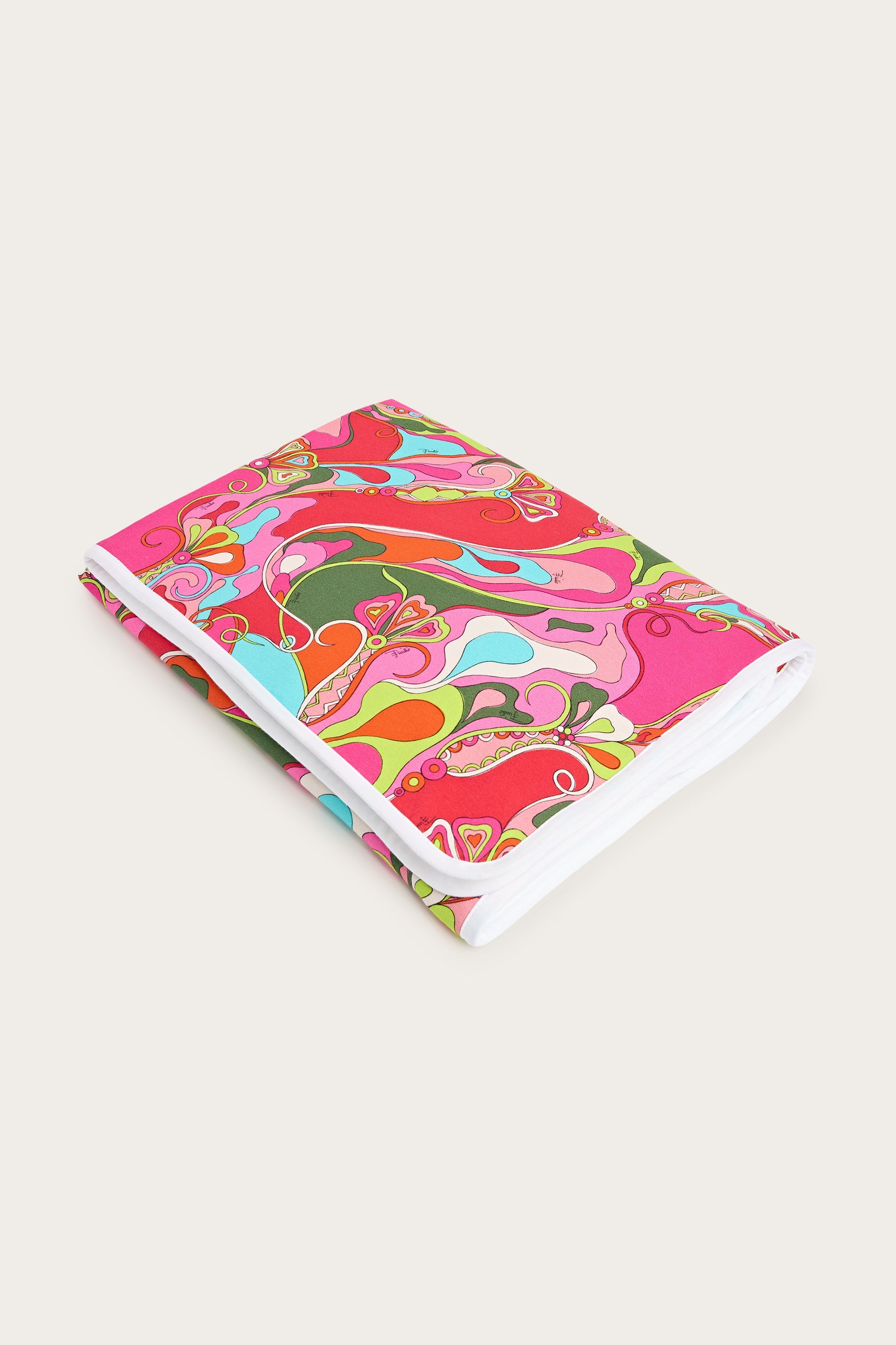Emilio Pucci Orchidee couverture coton fuchsia OS