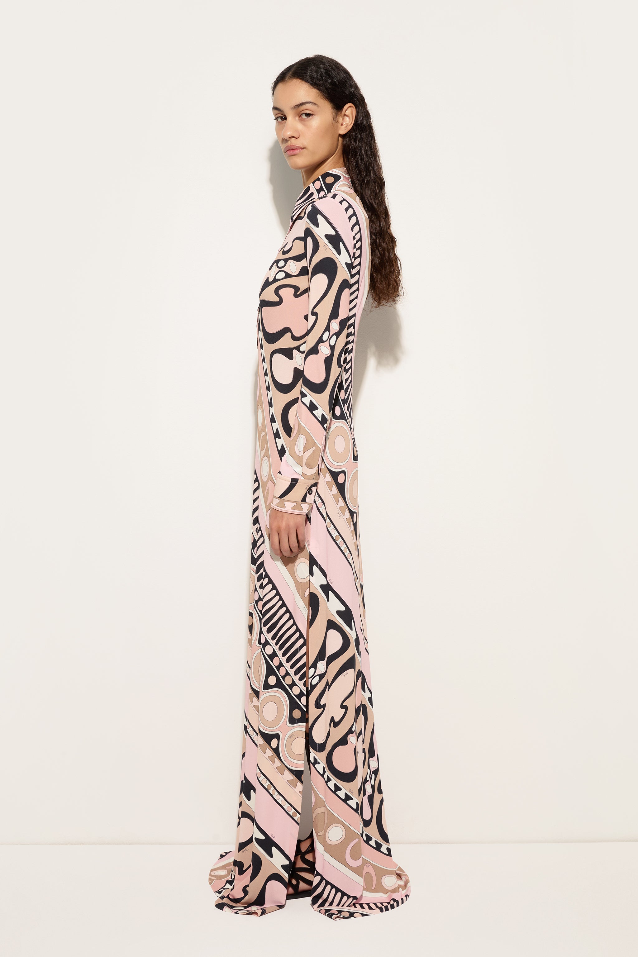 Emilio Pucci Soleil robe chemisier nude viscose