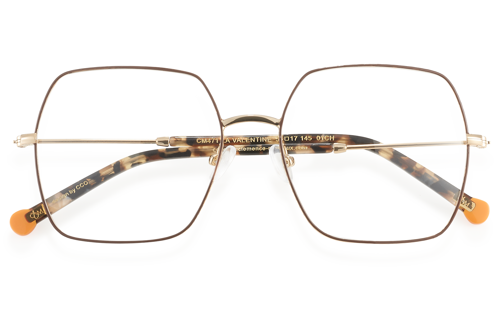 Clémence & Margaux La Valentine lunettes de vue Bleu marine hexagonale