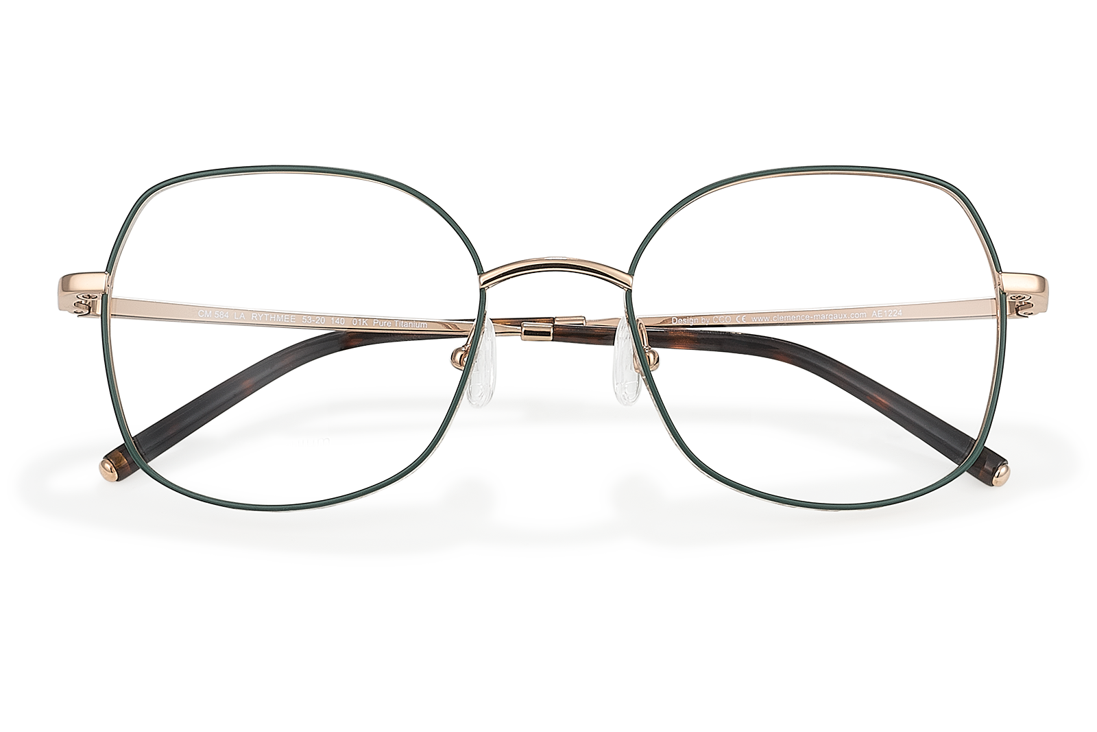 Clémence & Margaux La Rythmée lunettes de vue Doré monture carrée