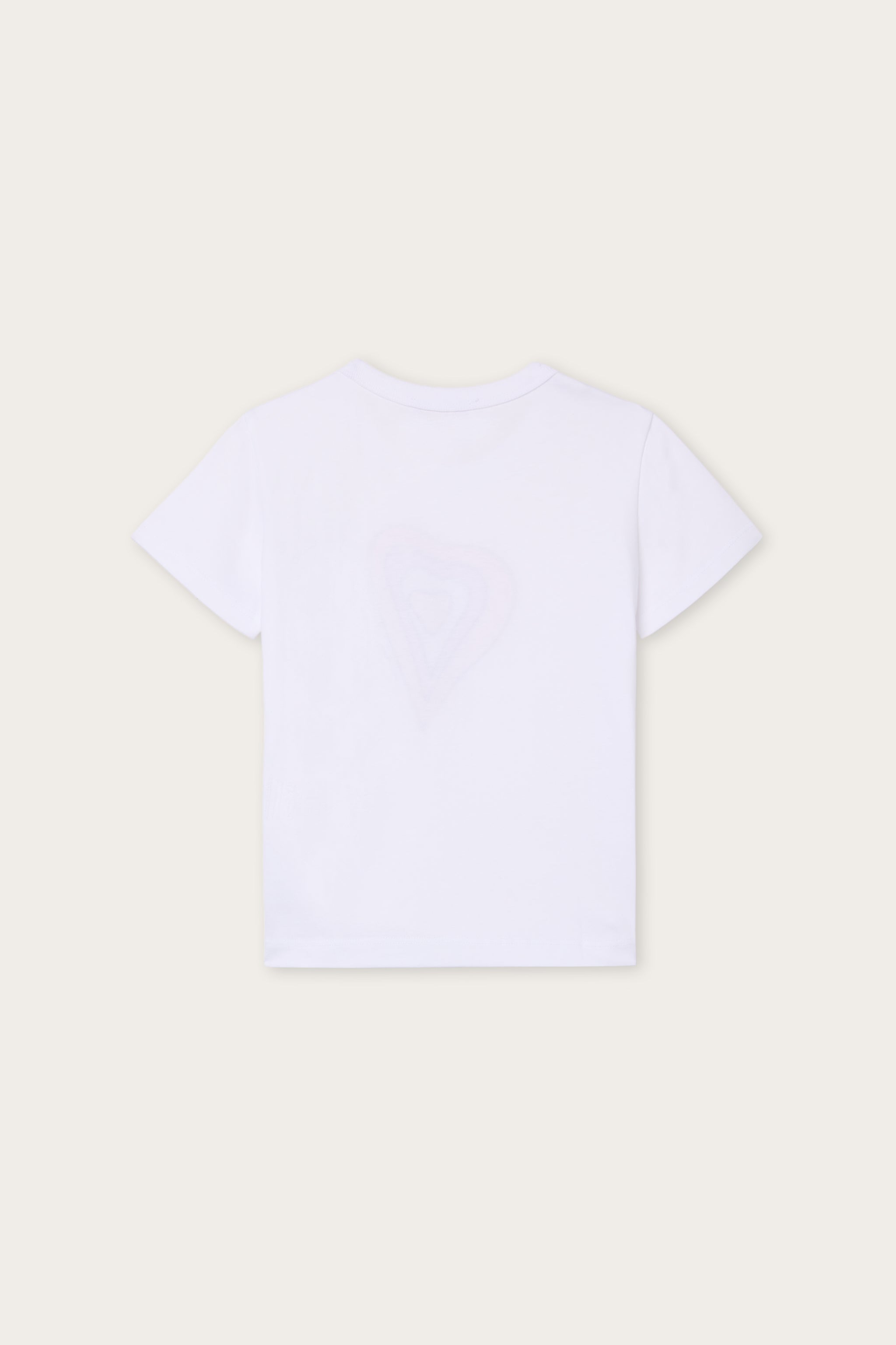 Emilio Pucci T-shirt coton bio enfant blanc rouge cœur 8 ans