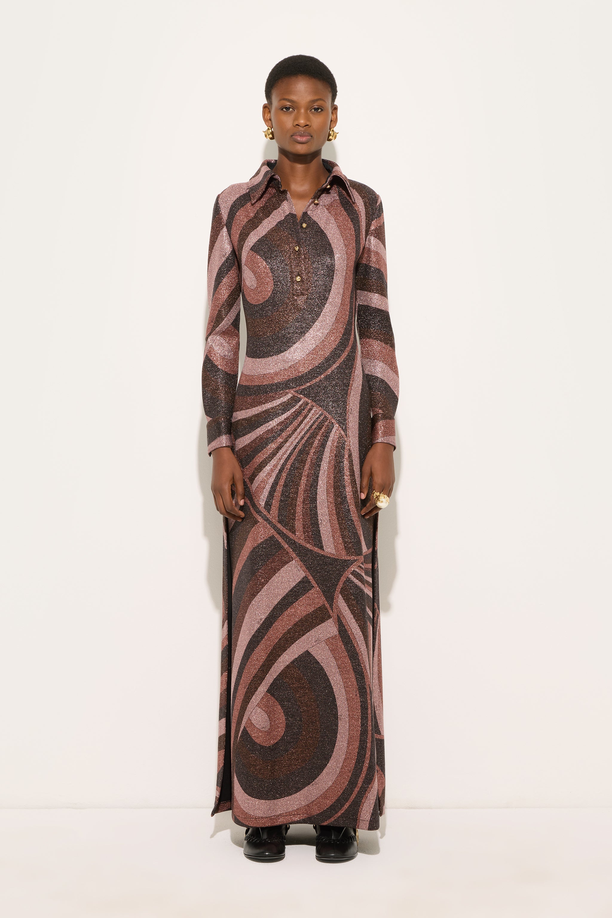 Emilio Pucci Dresses 6UJI656U867011 robe lurex bordeaux