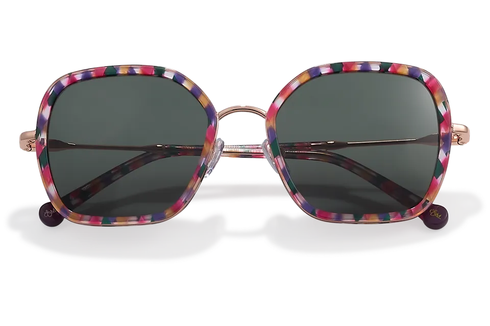 Clémence & Margaux La Jolie Dame lunettes de soleil moucheté bleu brun